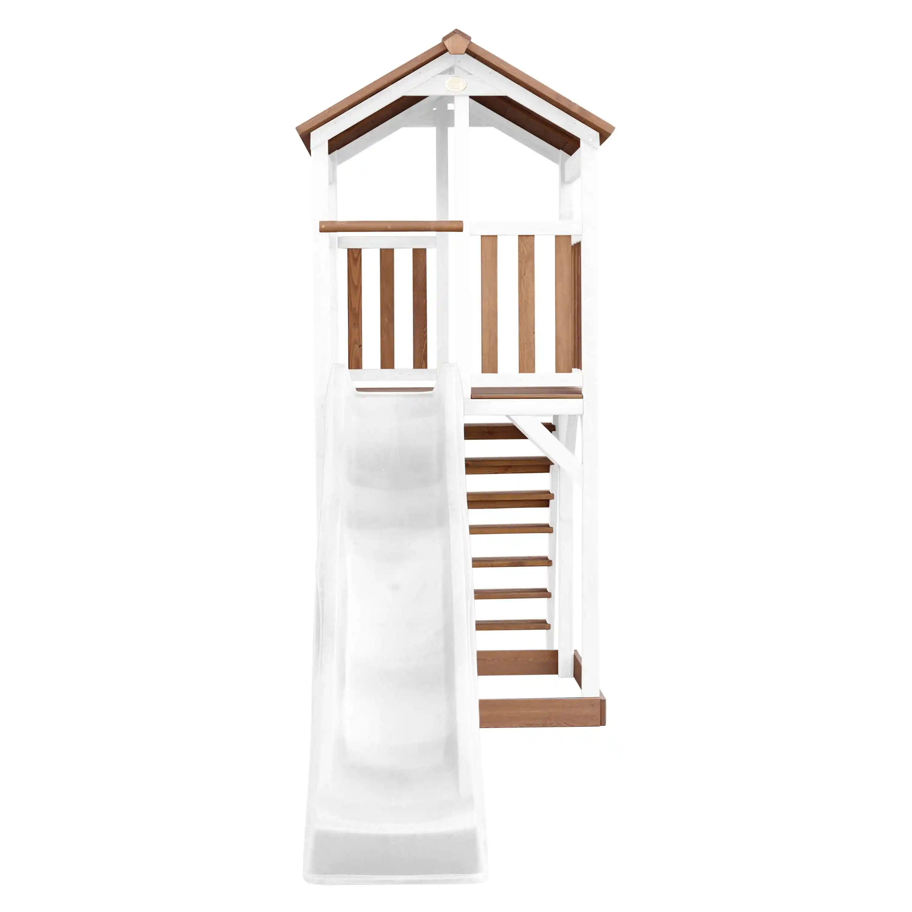 AXI Beach Tower Aire de jeux Marron/Blanche - Toboggan Blanc