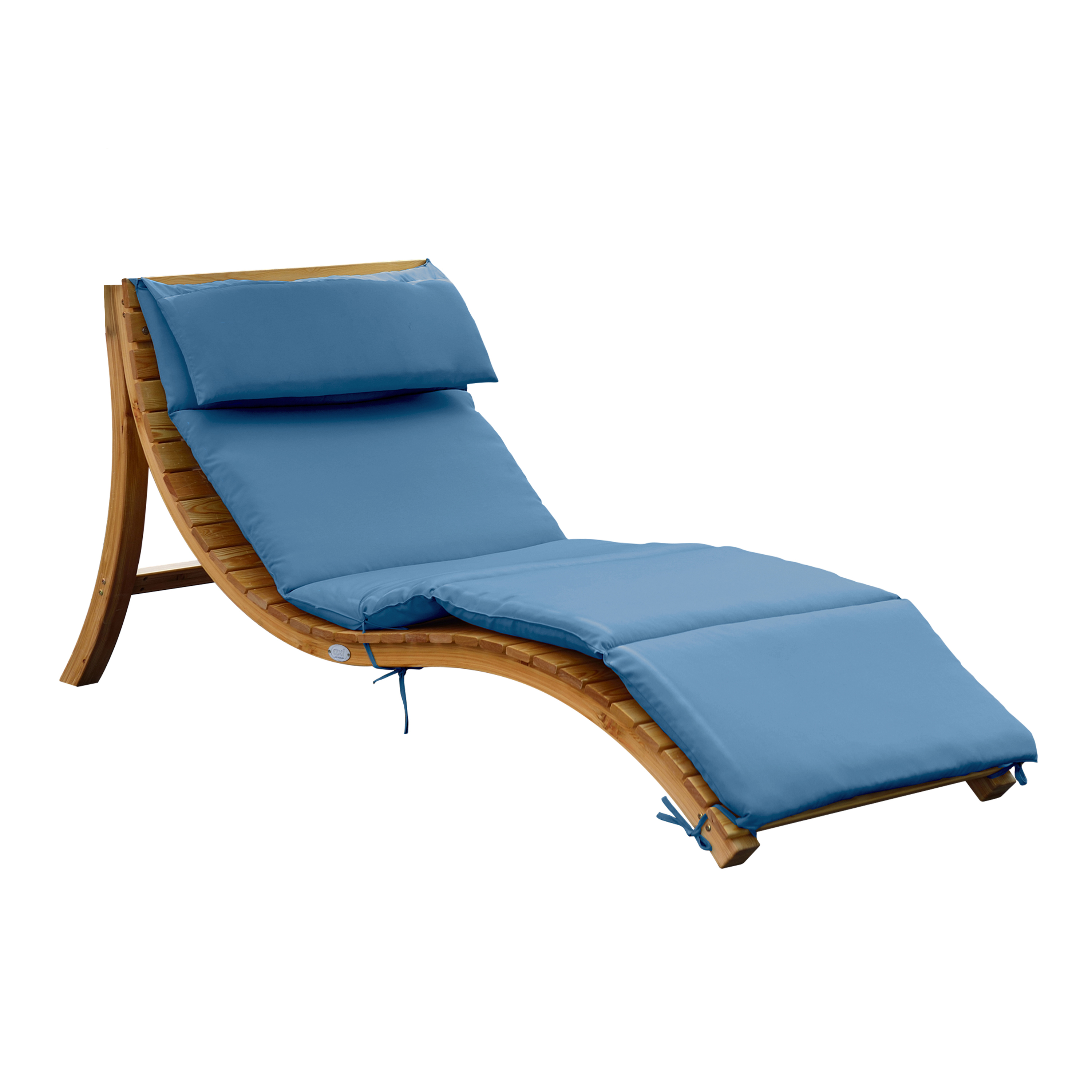 AXI Salina Bain de soleil avec toit et coussin Bleu