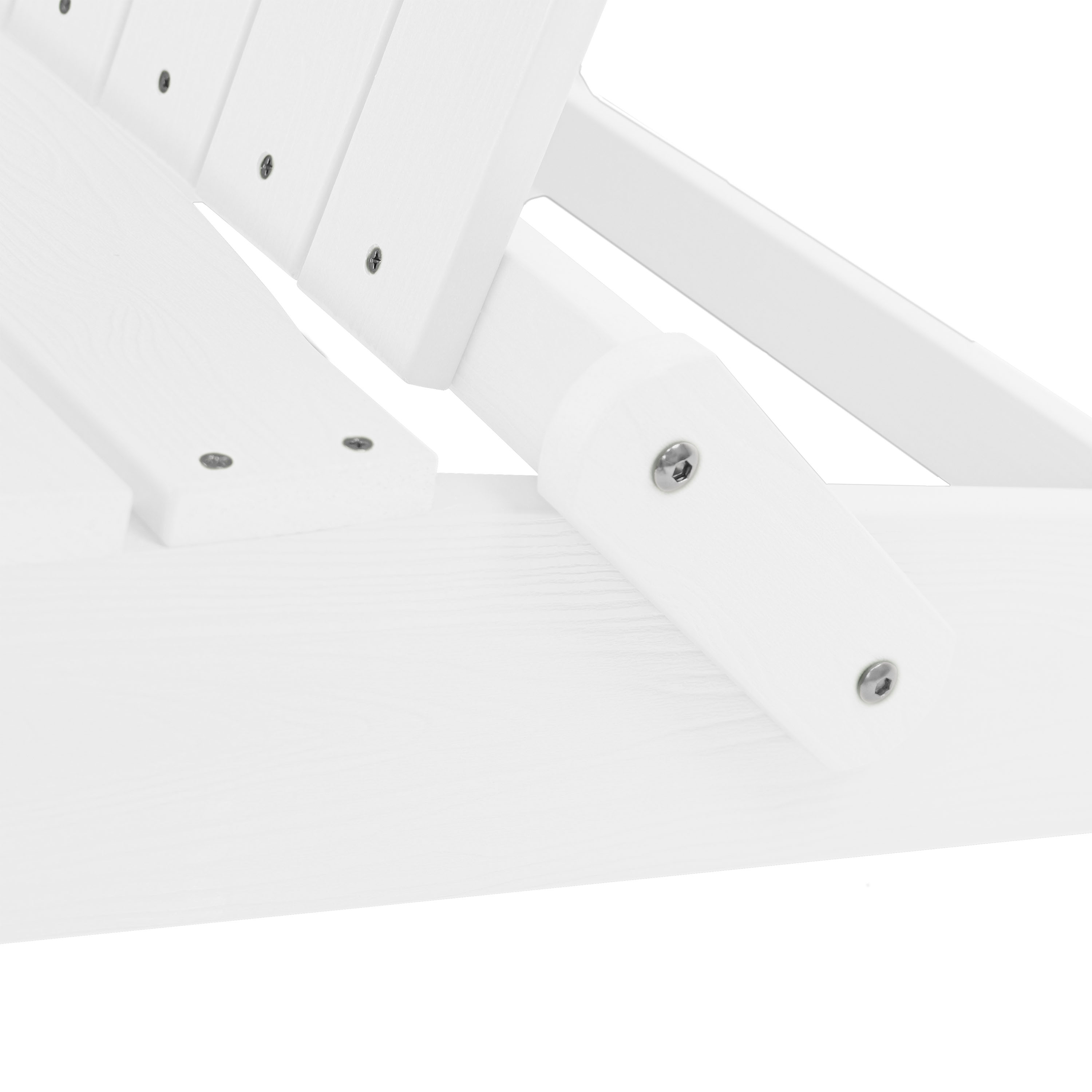 AXI Claire Folding Adirondack Chair Plastic White