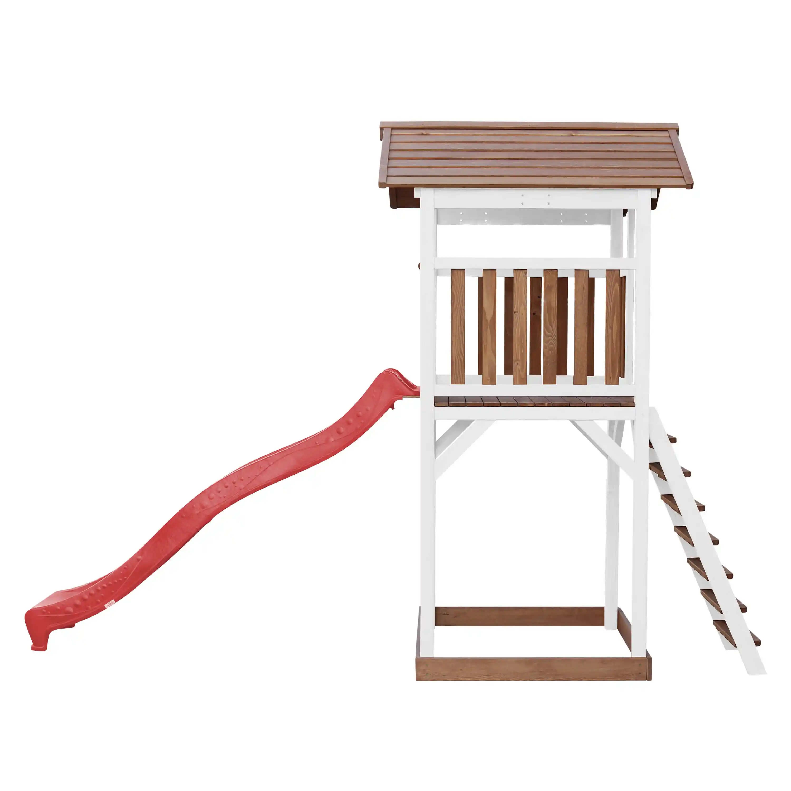 AXI Beach Tower Speeltoren Bruin/wit - Rode Glijbaan