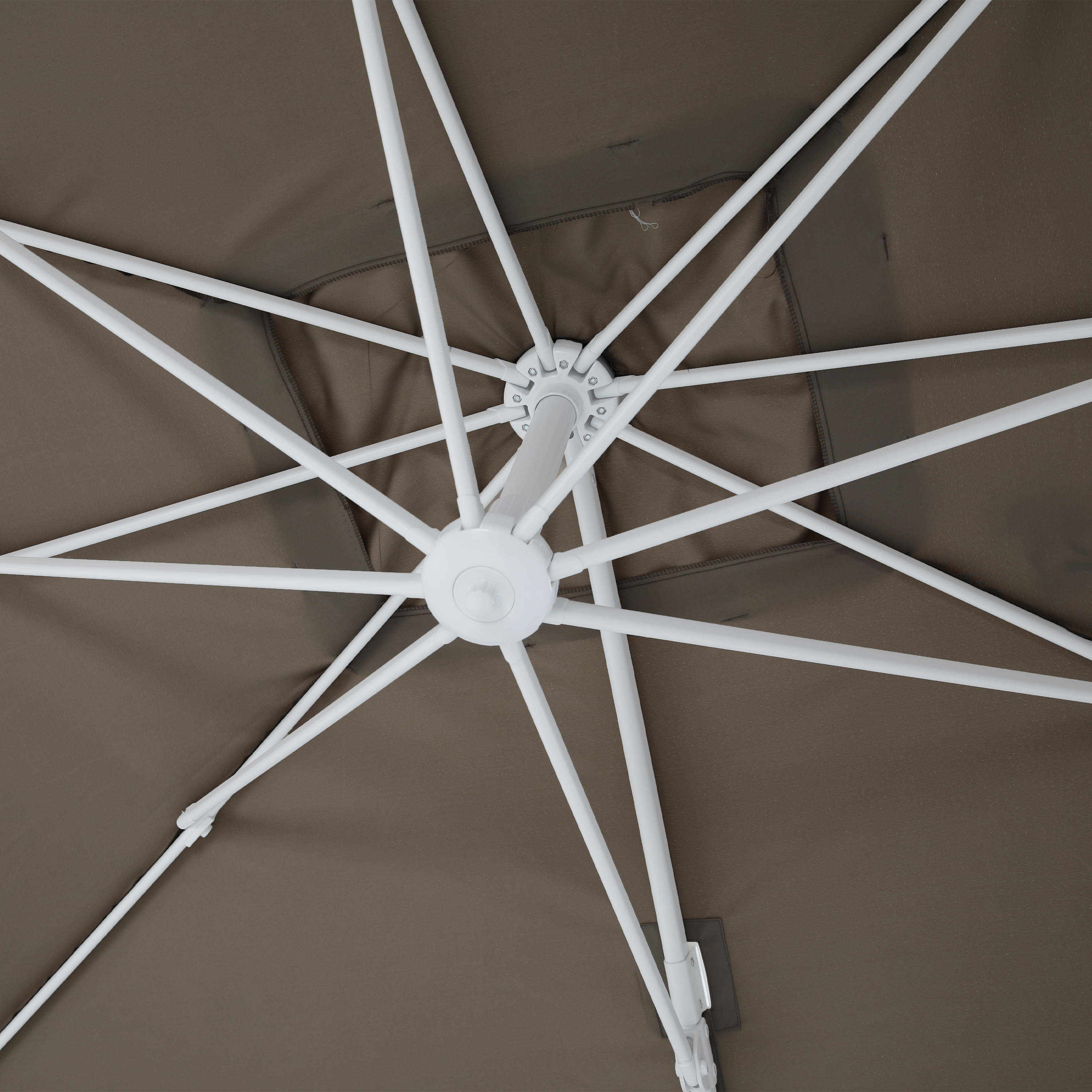 AXI Nima Cantilever Parasol 300x300 cm - White/Taupe