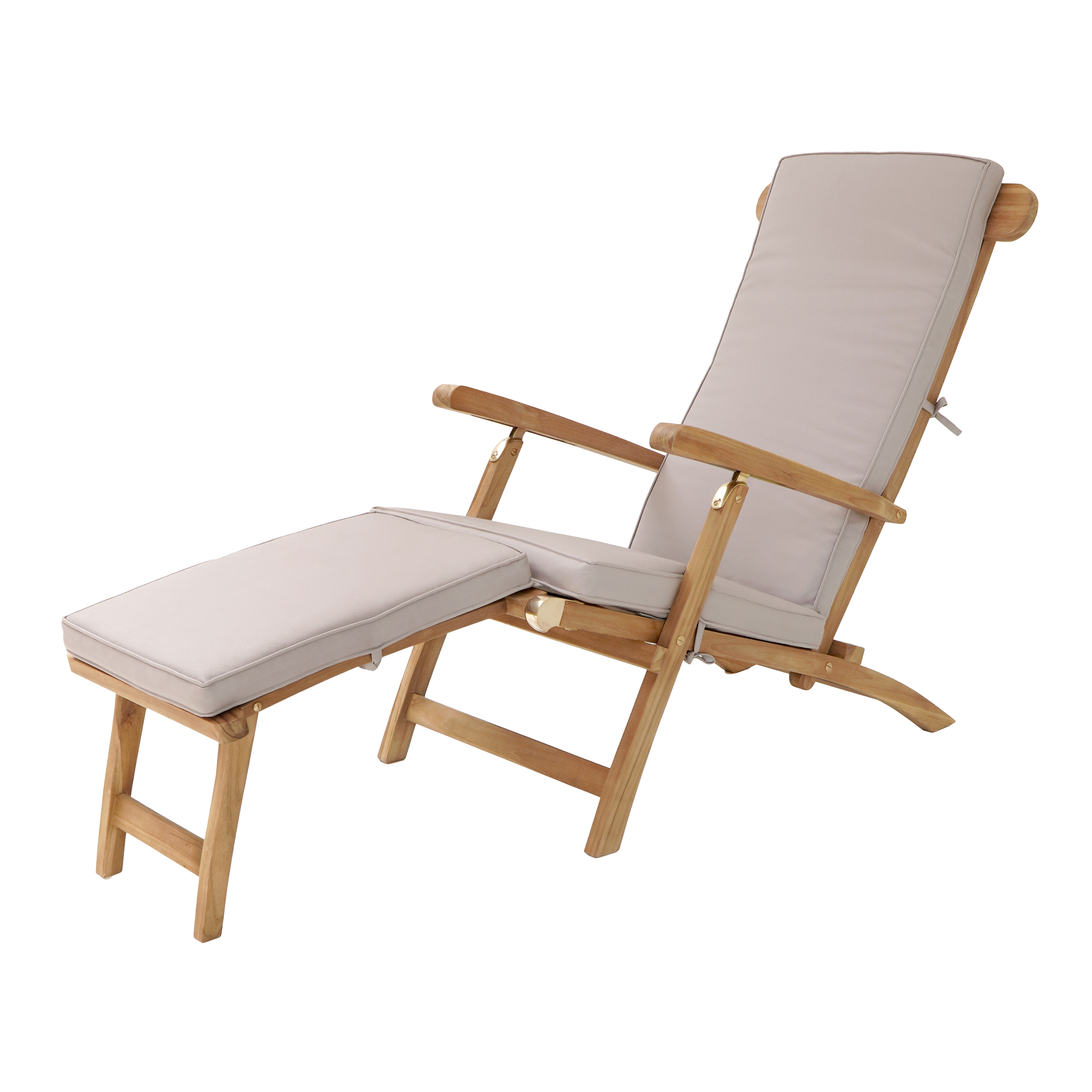 AXI Costa Bain de soleil en Teck avec coussin