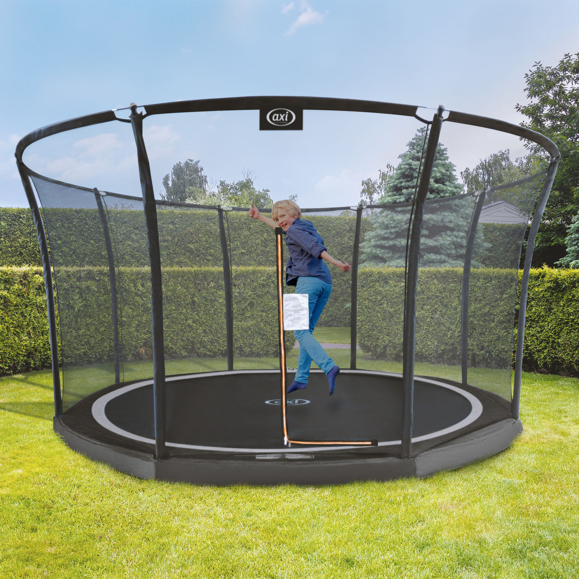 AXI Denver Trampoline 12ft - Inground - Black