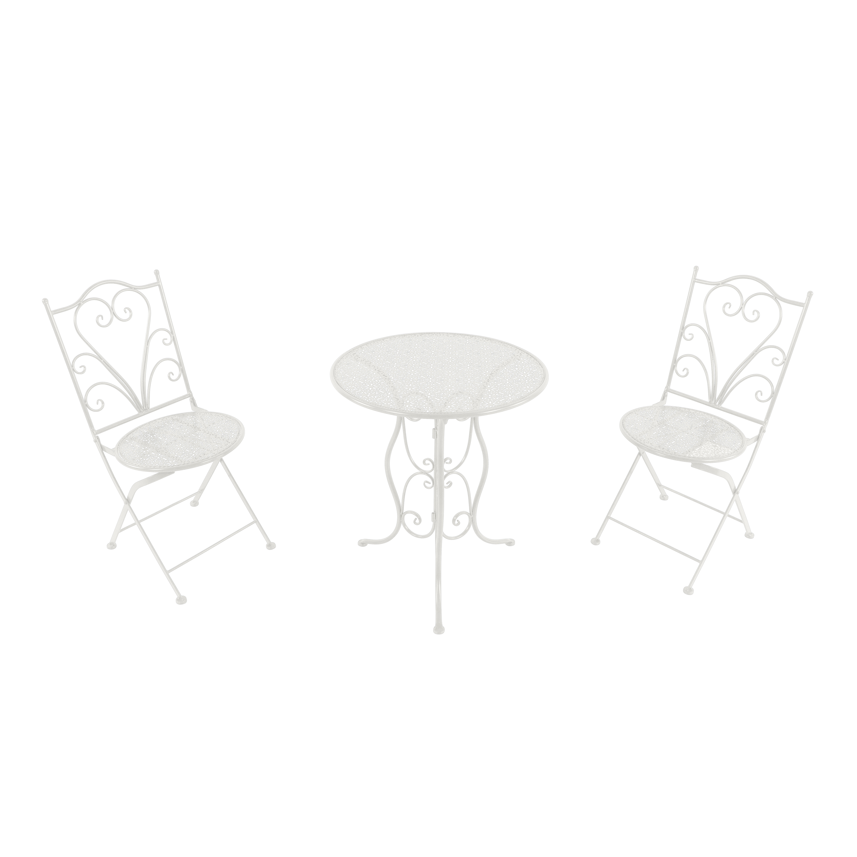 AXI Eloise Metal Bistro Set - Punched White