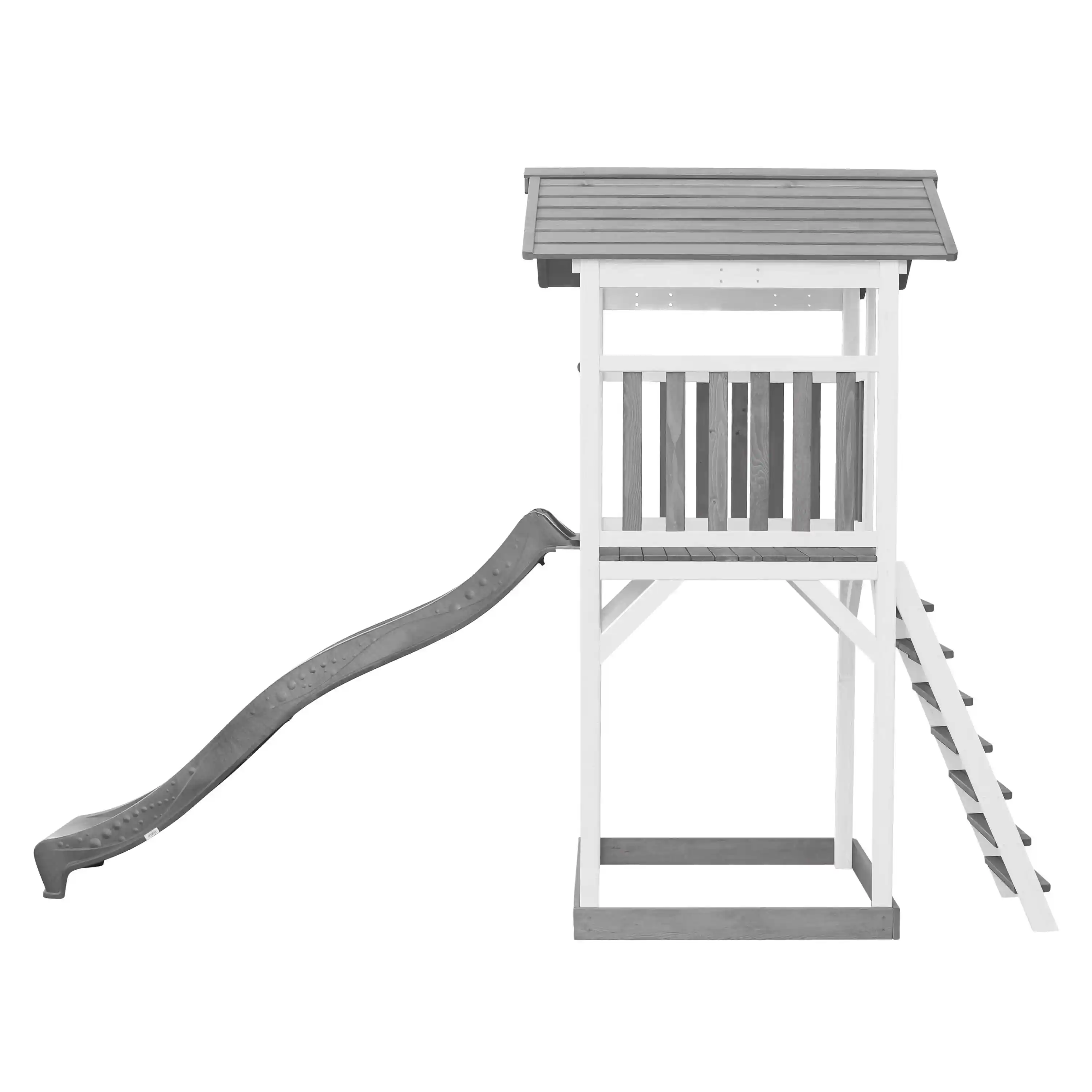 AXI Beach Tower Aire de jeux Grise/Blanche - Toboggan Gris