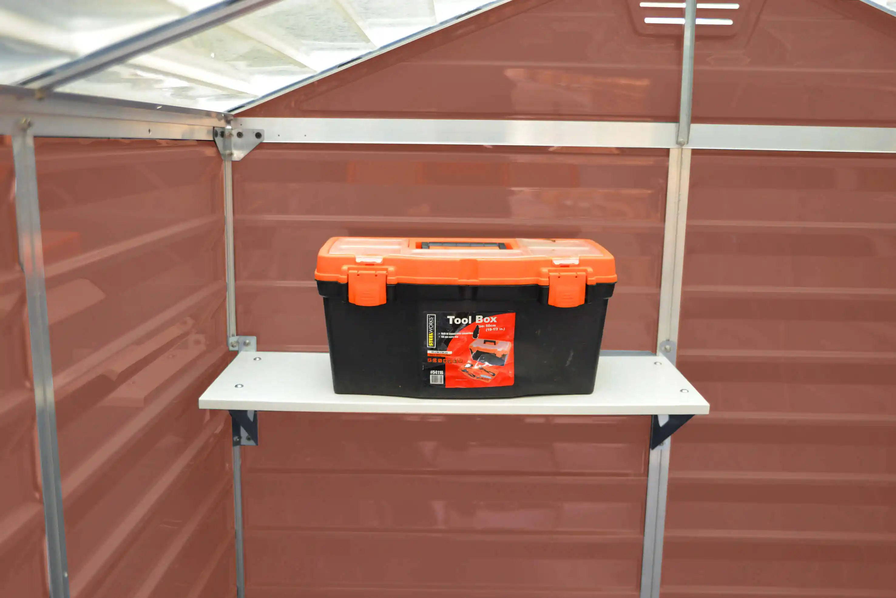 Canopia Skylight 303X185X217 cm Openlucht schuur voor tuin Amber