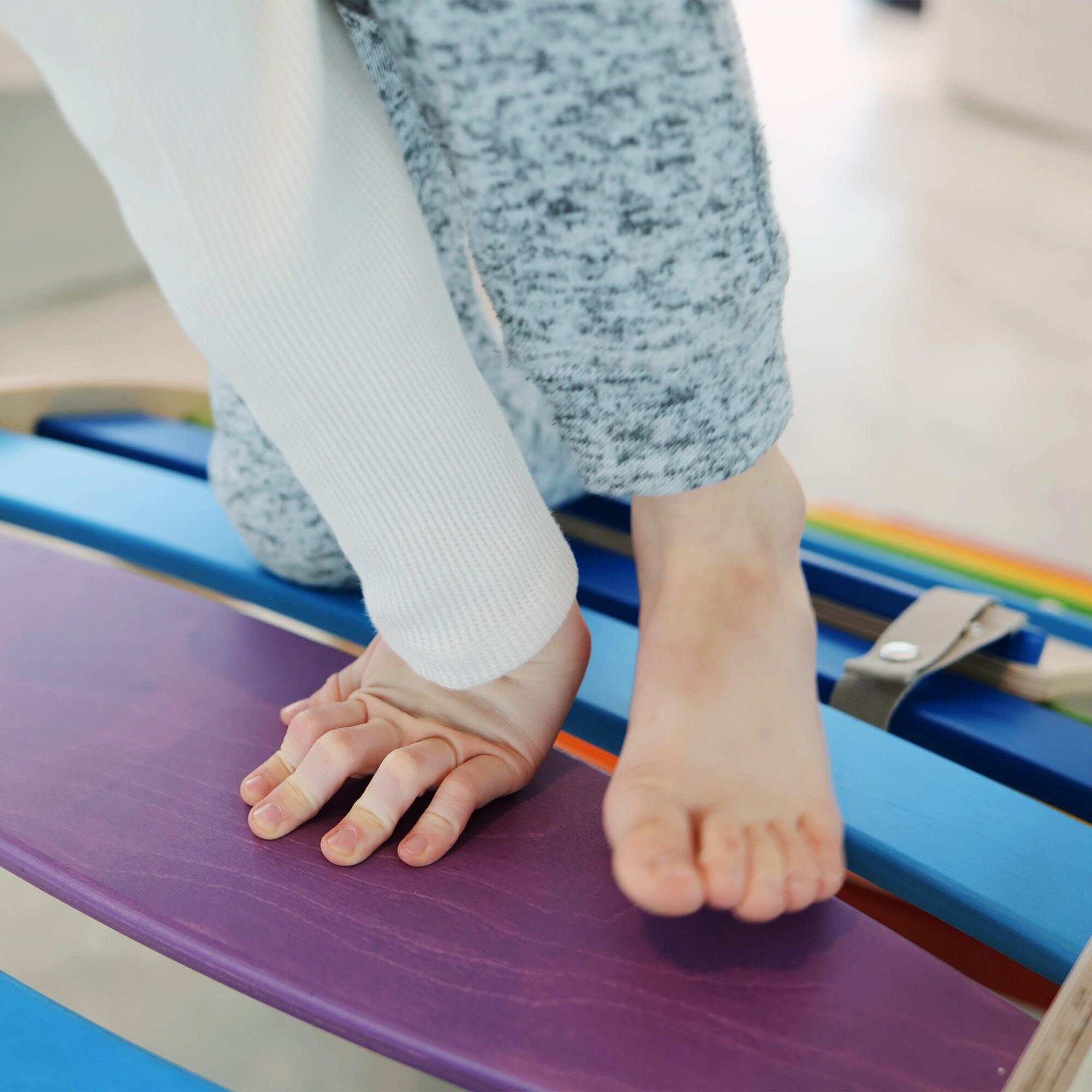 KateHaa Houten XXL Waldorf Rocker Regenboog