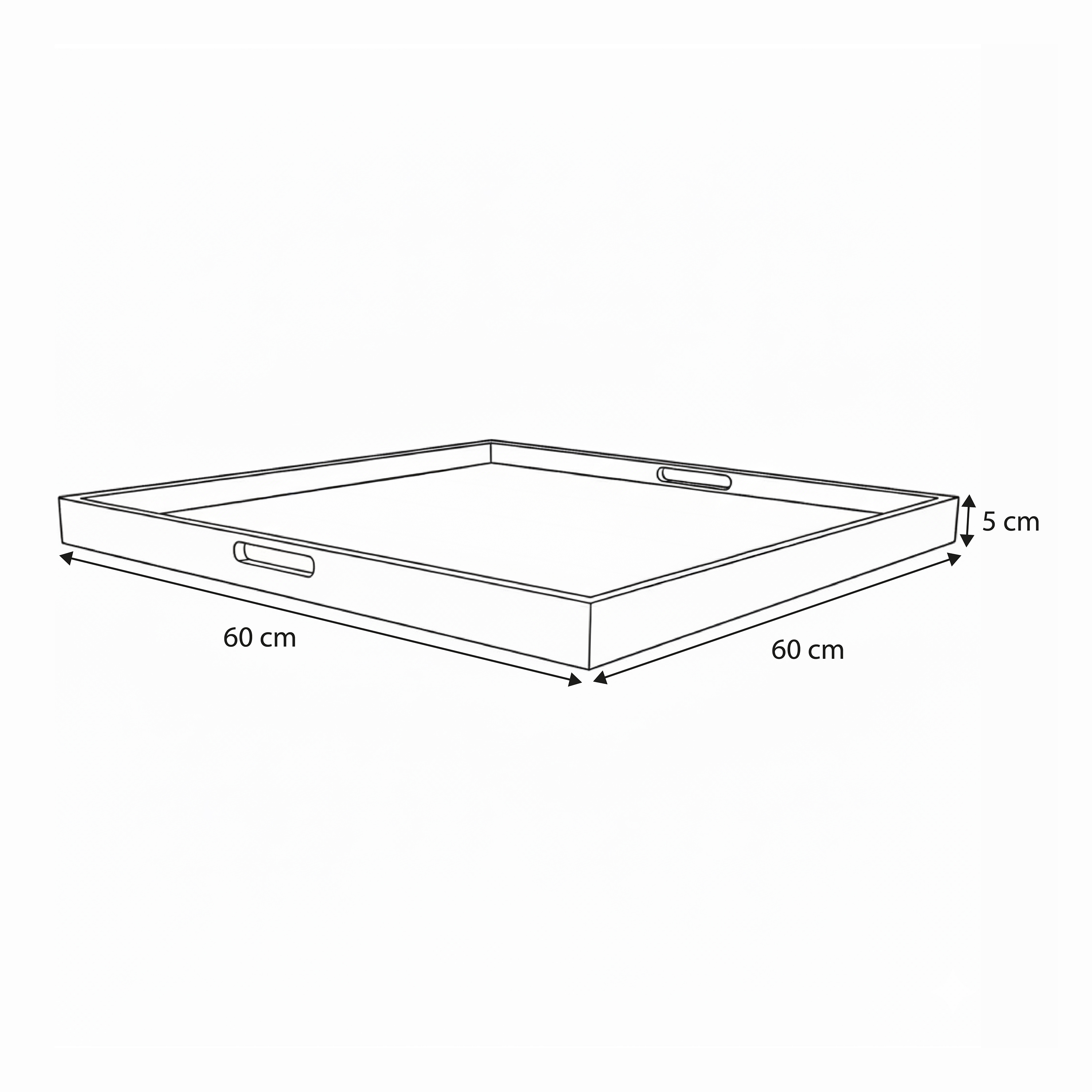 AXI Bayu Teak Tray 60x60x5 cm