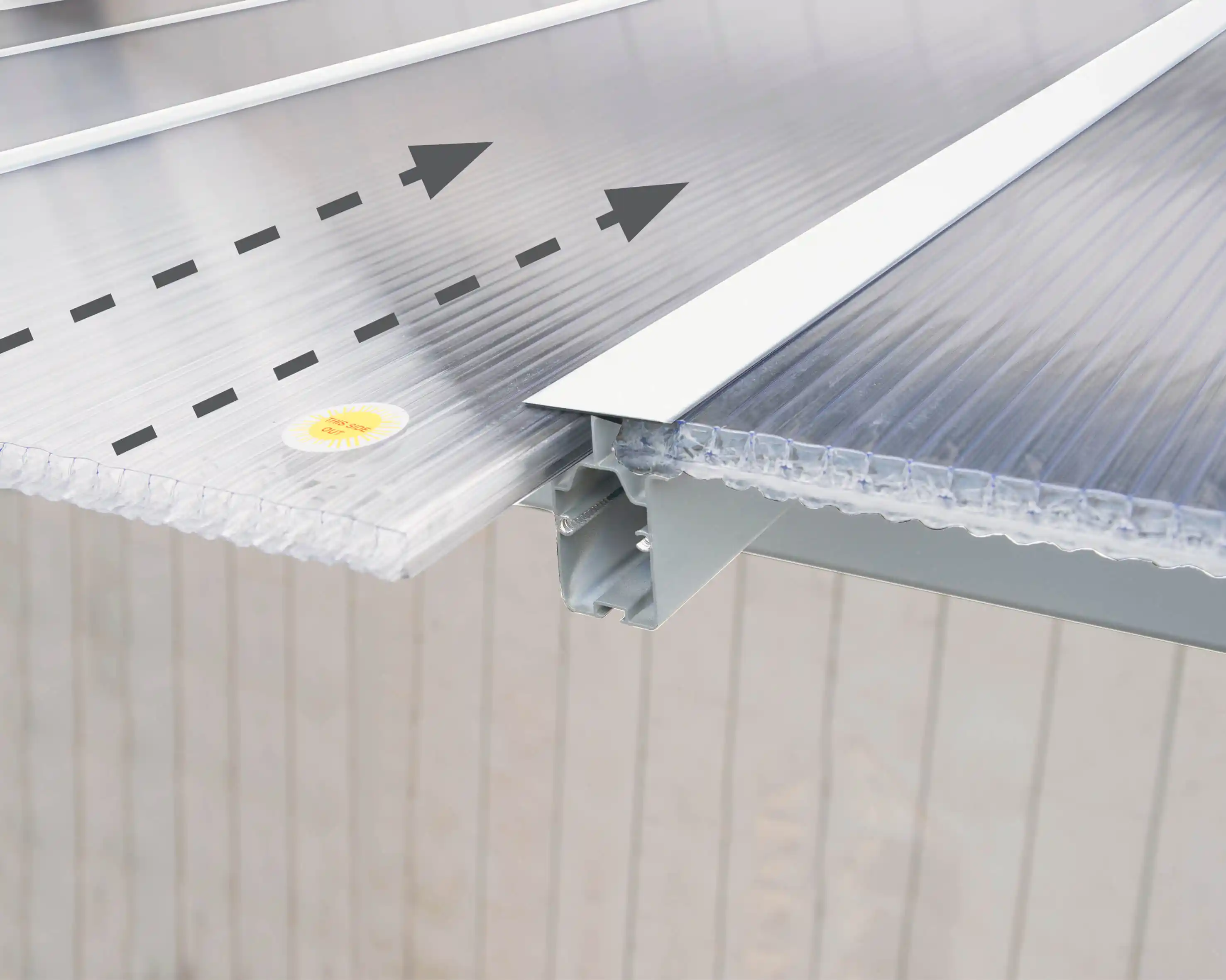 Canopia Olympia 924X294 cm Terrasoverkapping Wit Helder