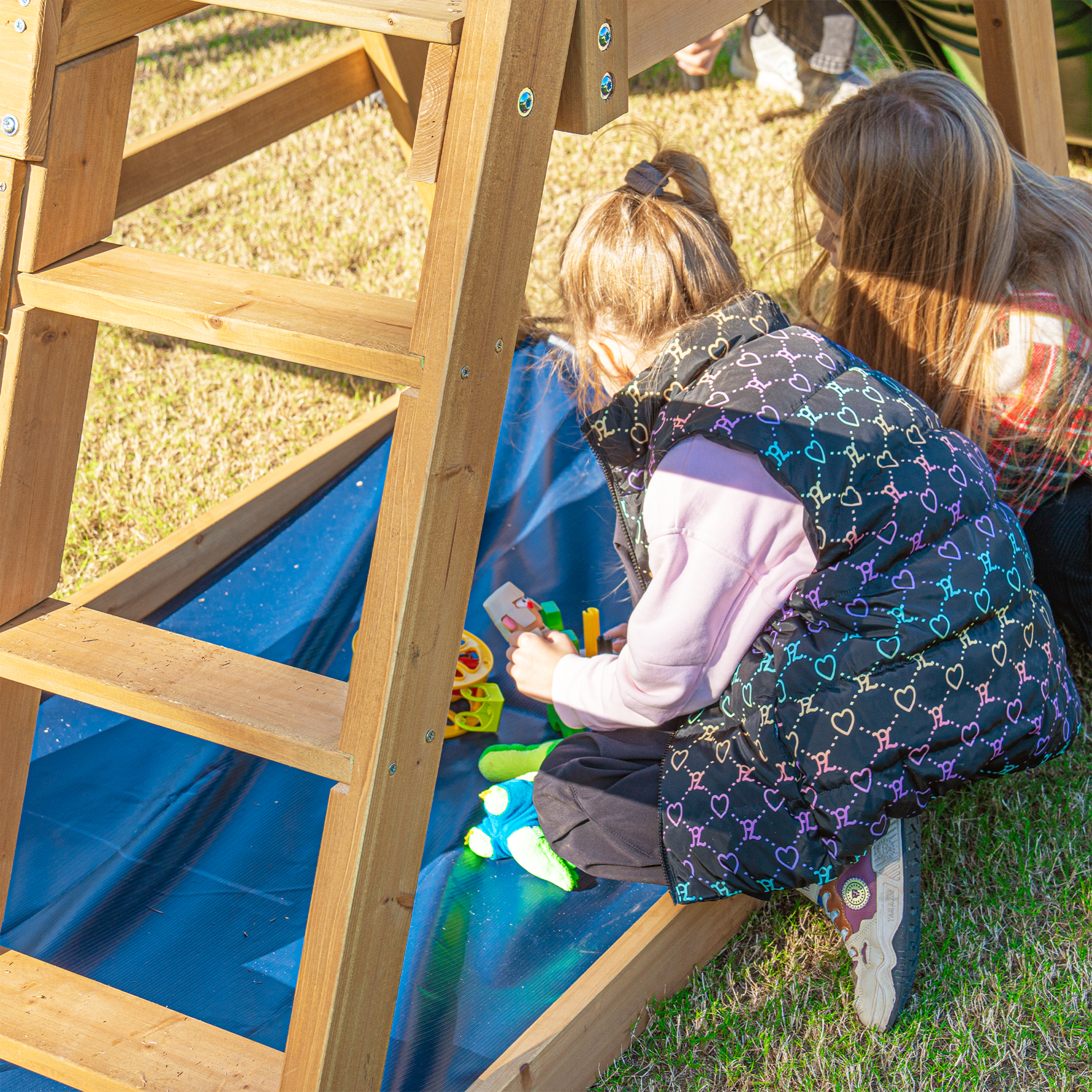 AXI Mia Climbing Frame with Double Swing Set – Lime Green Slide