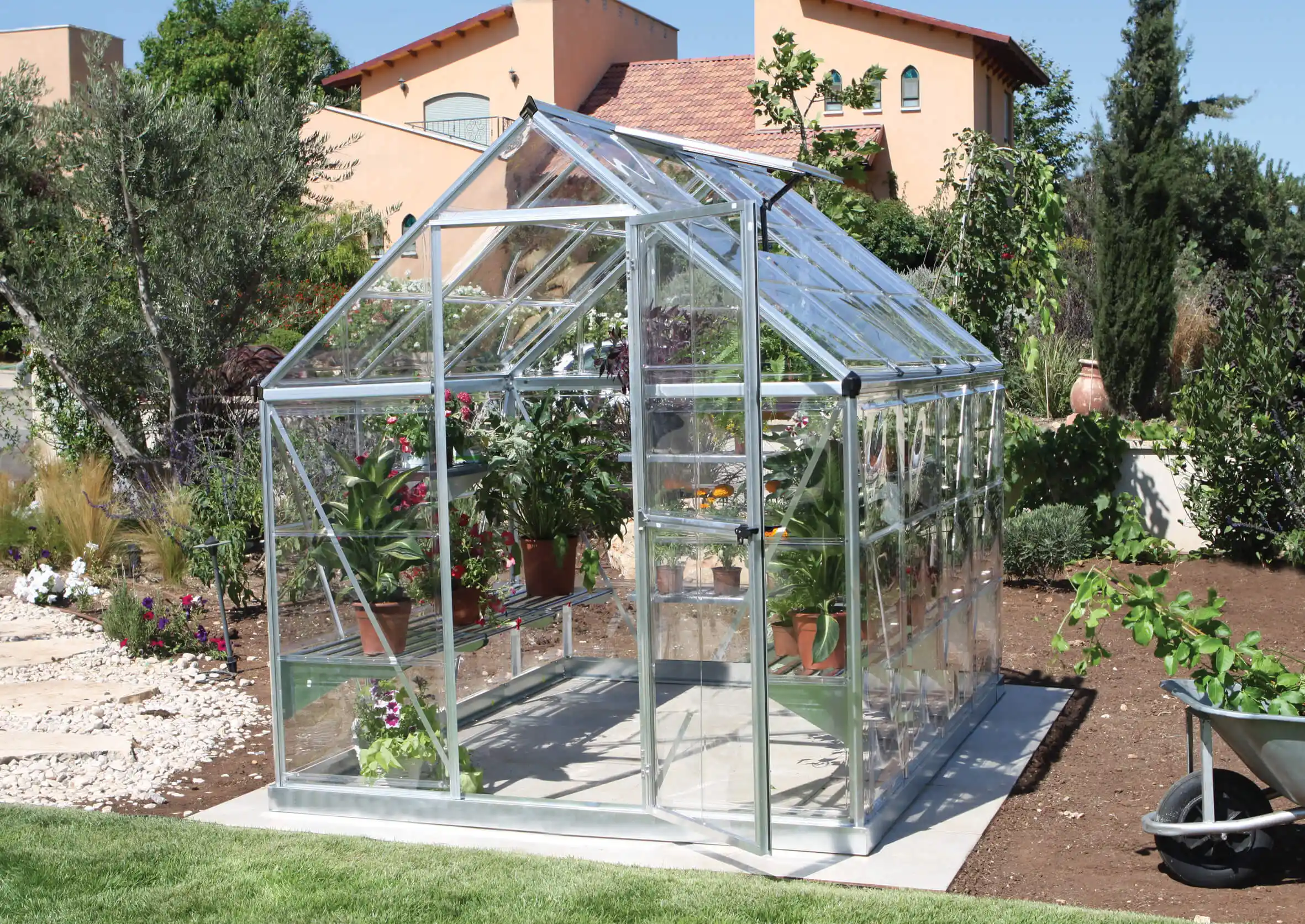 Canopia Harmony 247X185X208 cm Tuinkas Zilver Helder-7290103110581 Canopia Harmony 247X185X208 cm Tuinkas Zilver Helder