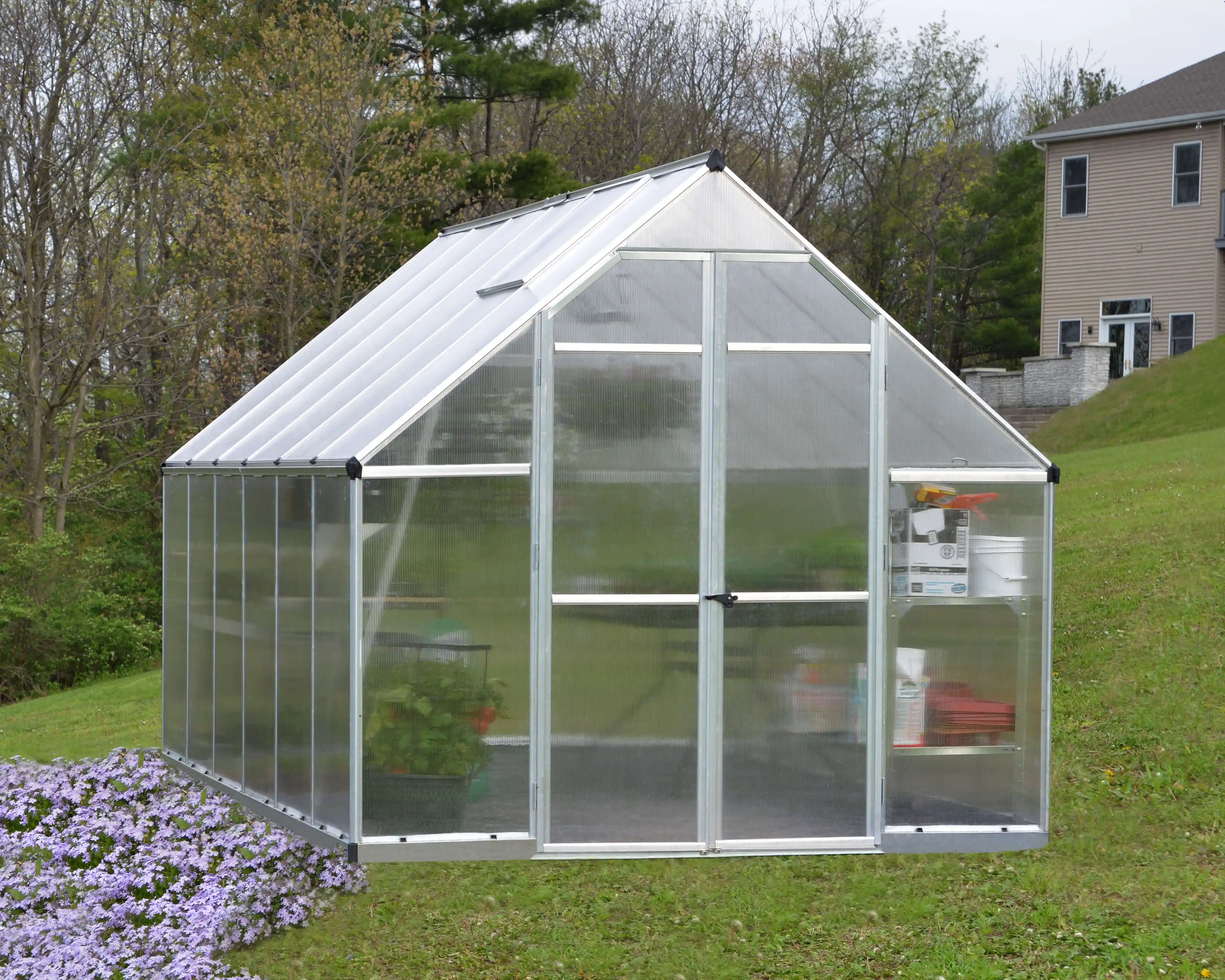 Canopia Essence 367X244X229 cm  Tuinkas Zilver meerwandig