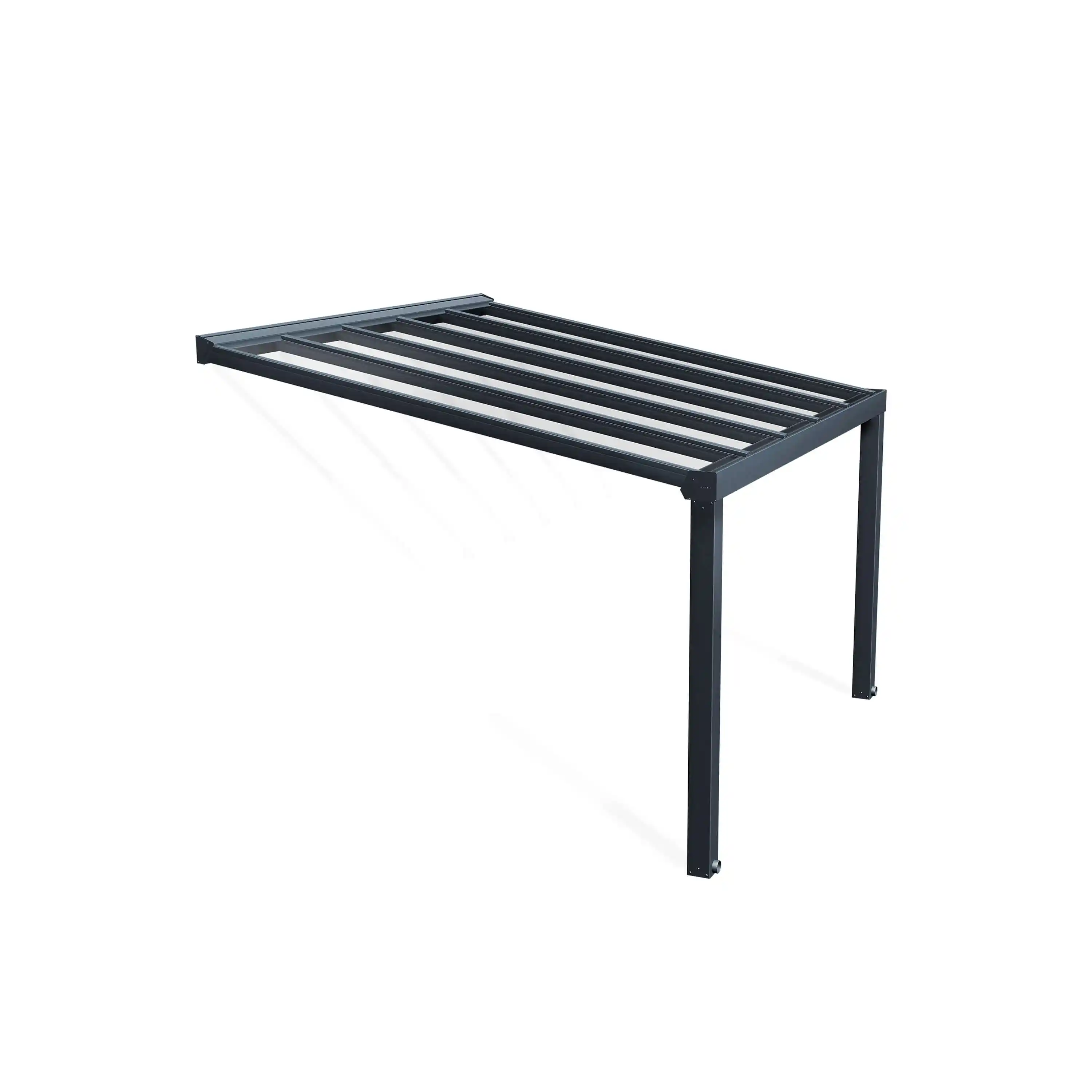 Canopia Stockholm 340X370 cm Terrasoverkapping Donkergrijs Helder-7290108601053 Canopia Stockholm 340X370 cm Terrasoverkapping Donkergrijs Helder