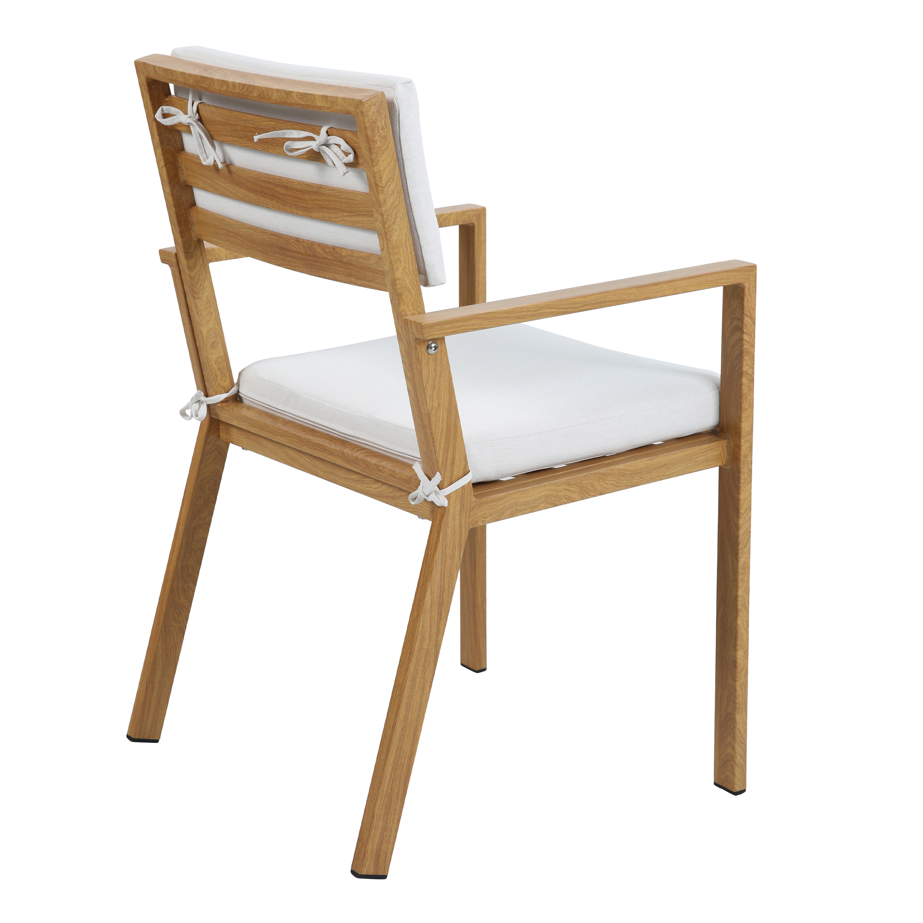 AXI Jada Salon de jardin avec 6 chaises, Aspect Bois/beige