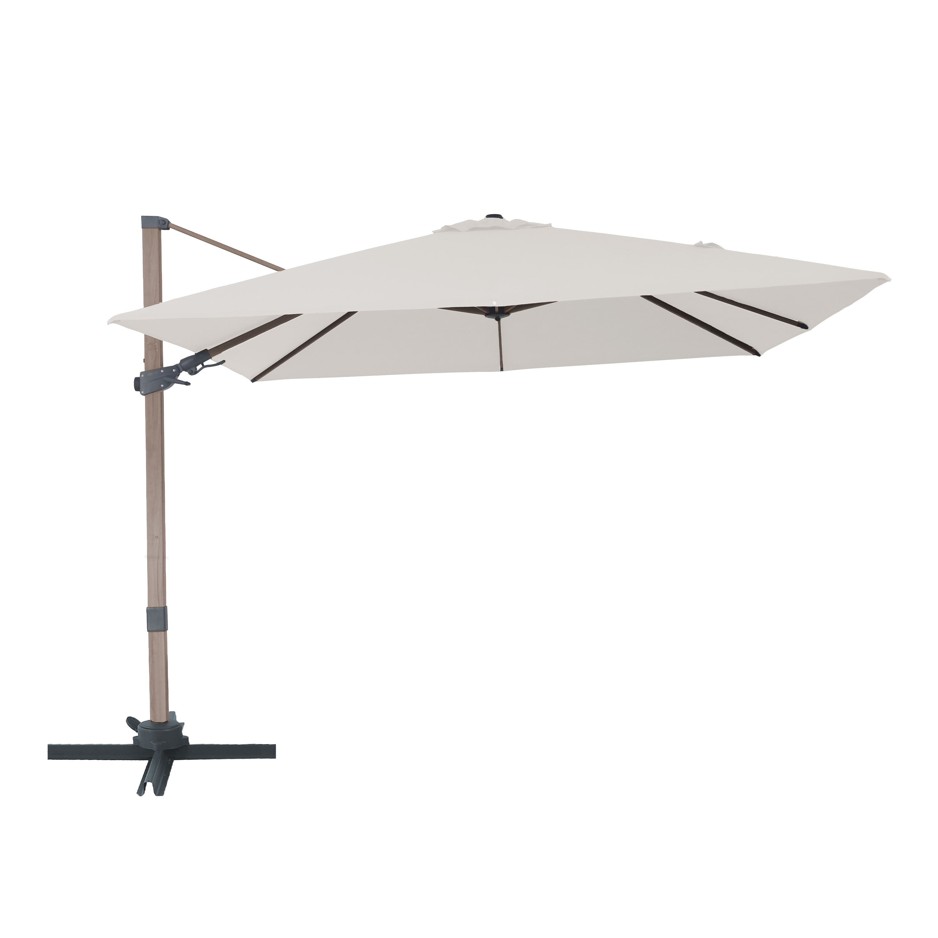 AXI Alina Cantilever Parasol 300x300cm Oak-look /Beige