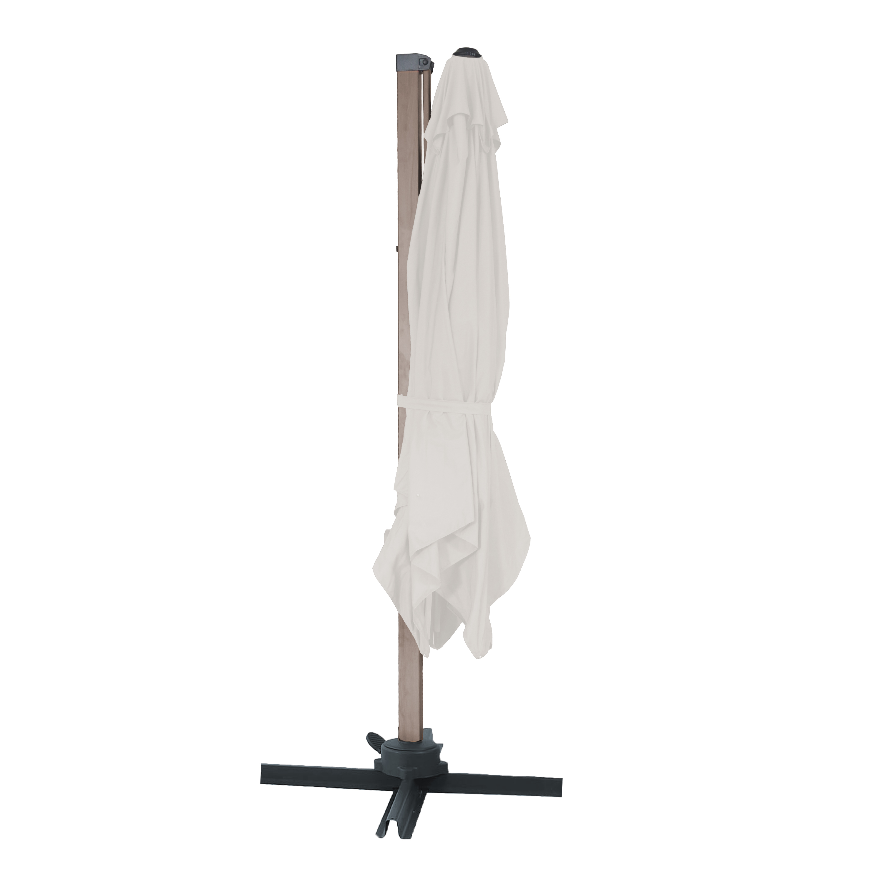 AXI Alina Cantilever Parasol 300x300cm Oak-look /Beige
