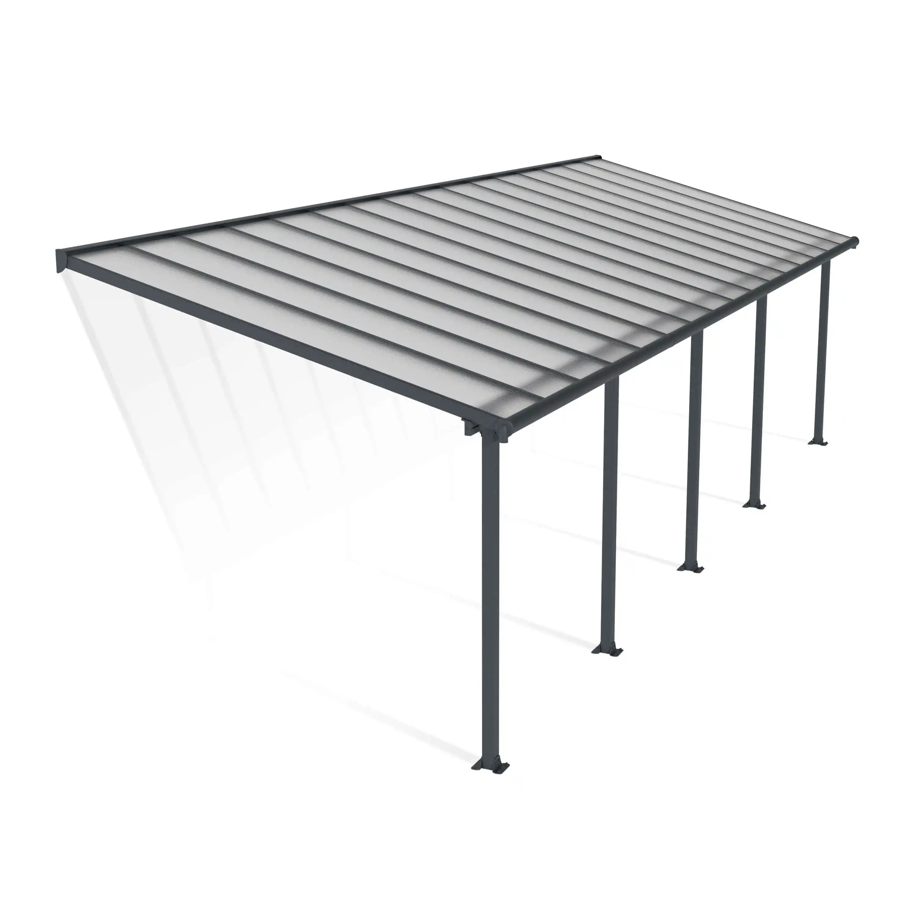 Canopia Olympia 980X294 cm Auvent terrasse Gris foncé transparent