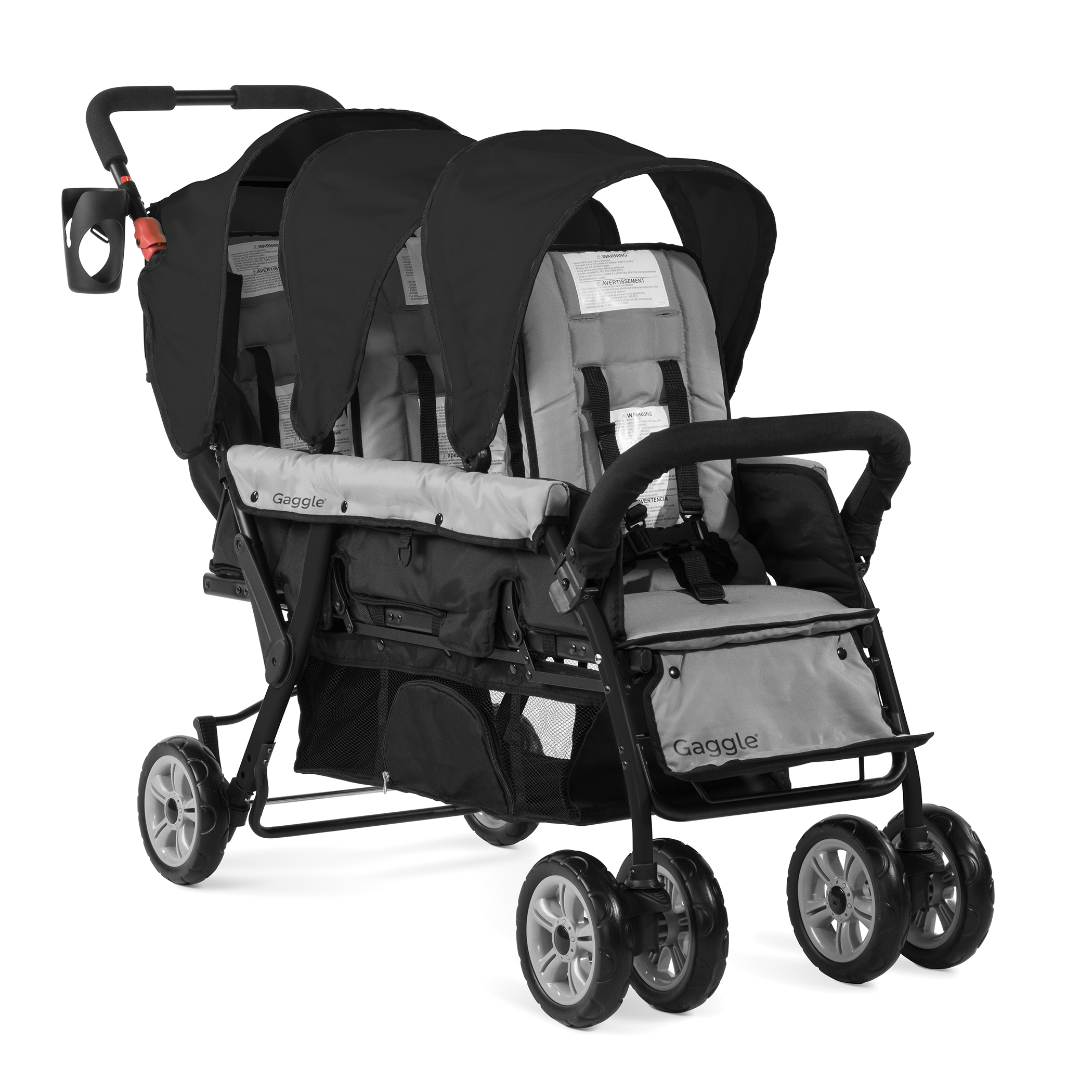 Gaggle Compass Stroller for 3 Children - Black-0849801001164 Gaggle Compass Stroller for 3 Children - Black
