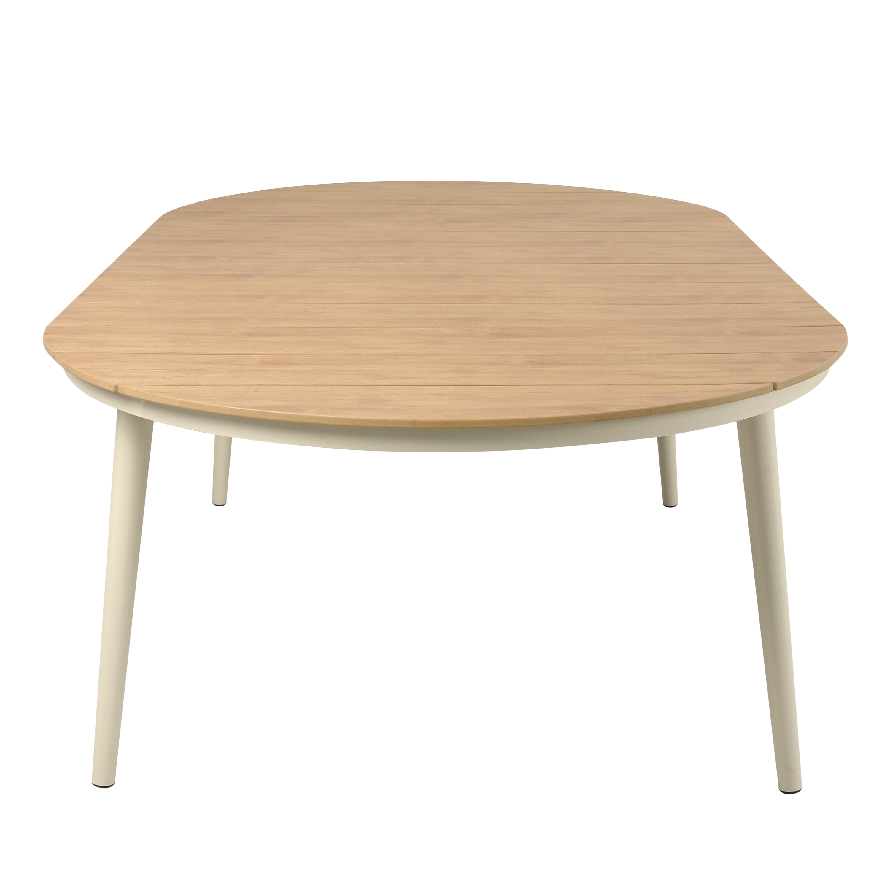 AXI Chay Garden Set with 8 Chairs – Beige with Polywood in Wood Effect