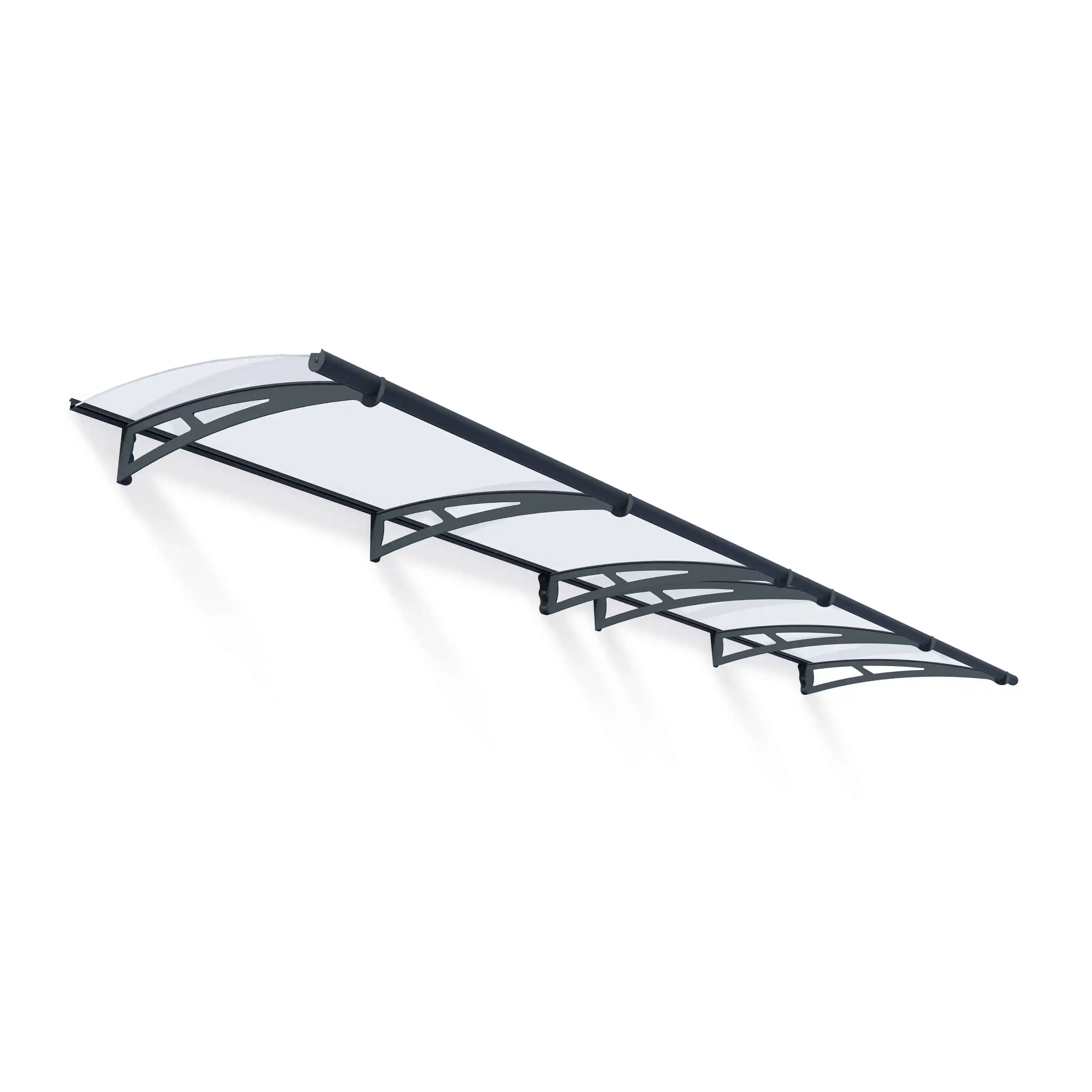 Canopia Aquila 412X91 cm Deur en Veranda Luifel Donkergrijs Helder-7290108131222 Canopia Aquila 412X91 cm Deur en Veranda Luifel Donkergrijs Helder
