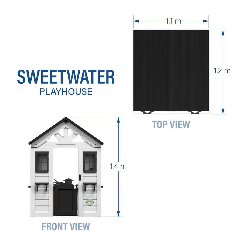 Backyard Discovery Sweetwater Maisonnette Blanche/Noire