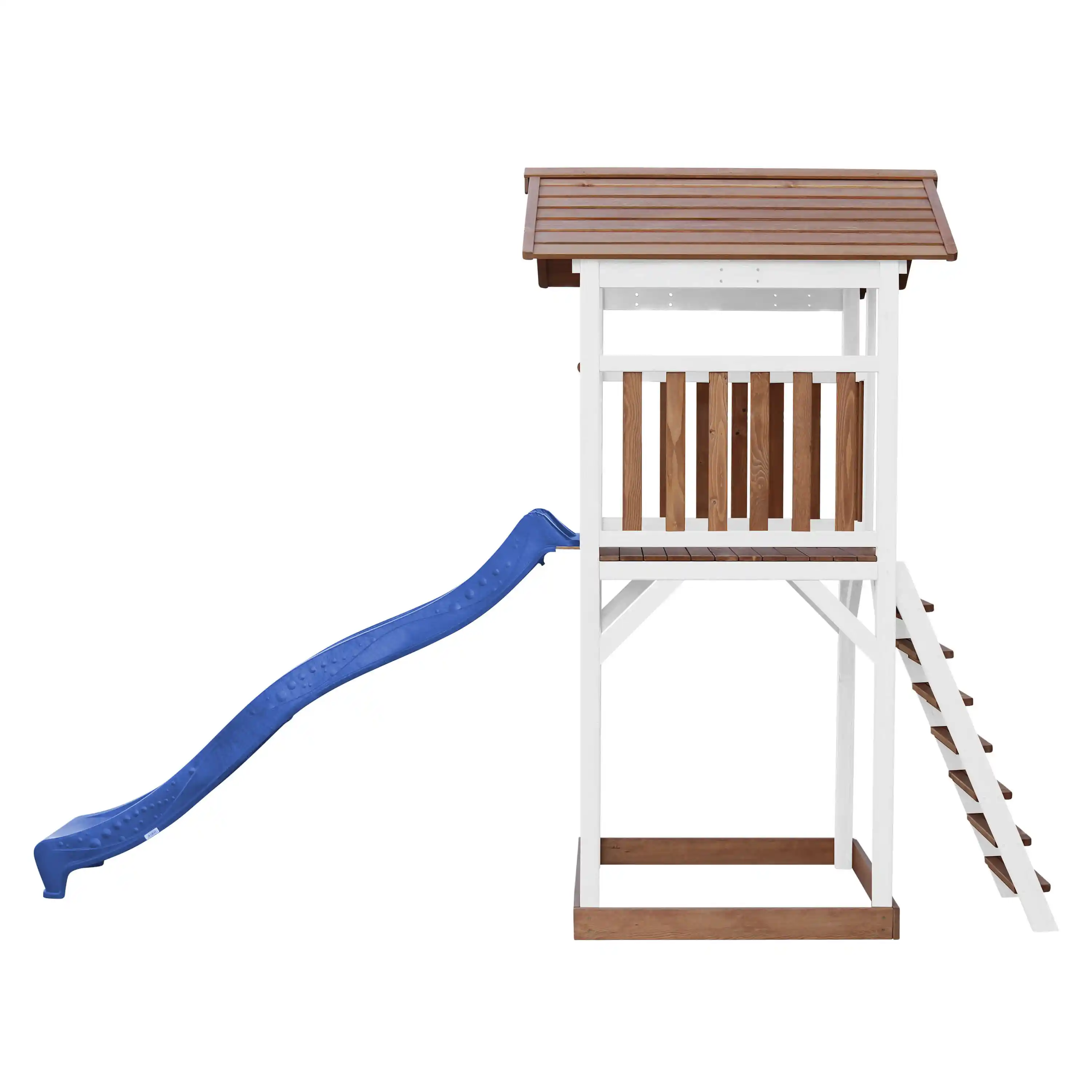 AXI Beach Tower Speeltoren Bruin/wit - Blauwe Glijbaan