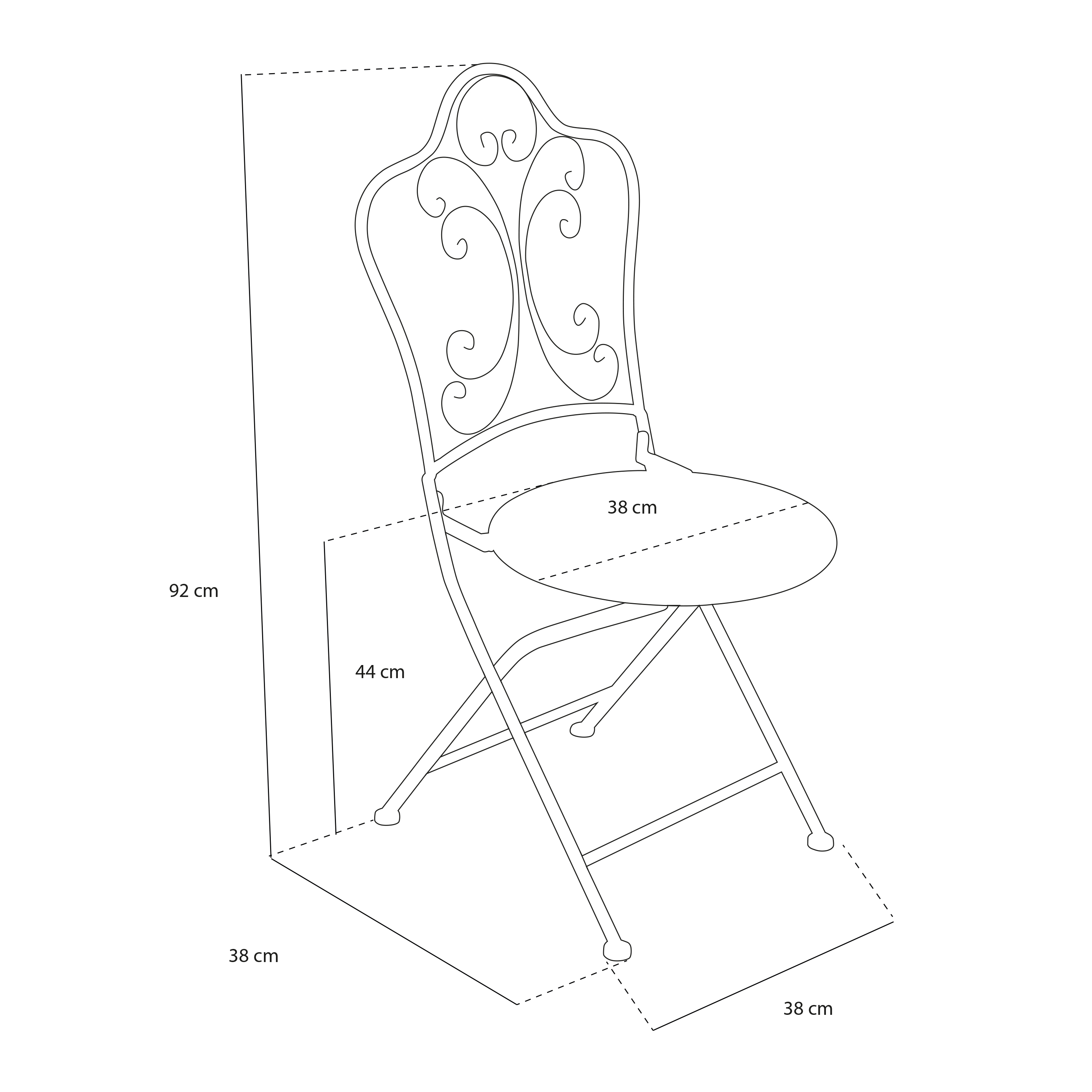 AXI Marilou Chaise Bistrot Romantique Vert pastel