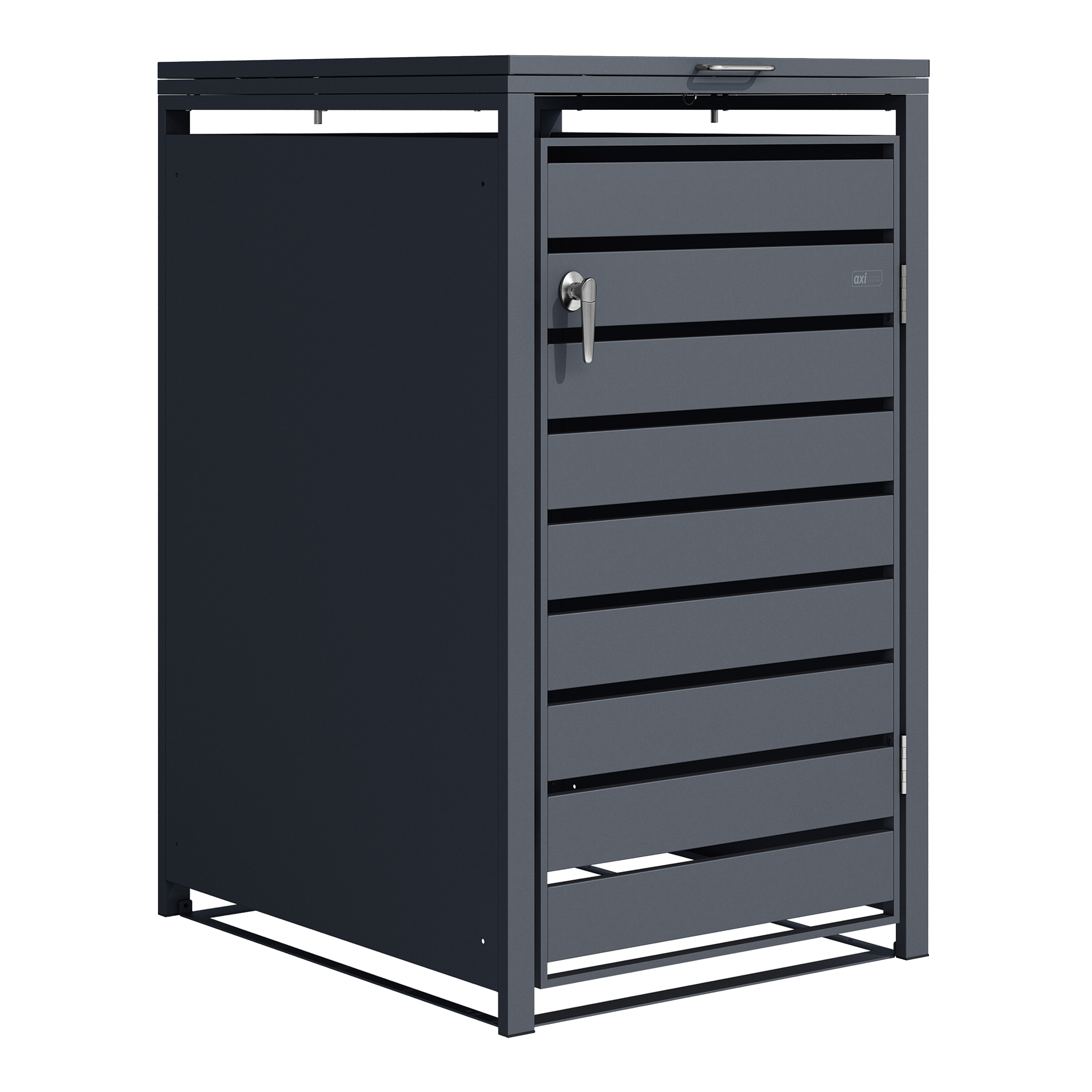 AXI Lucas Metal Garbage Bin Shed - 1 Garbage Bin