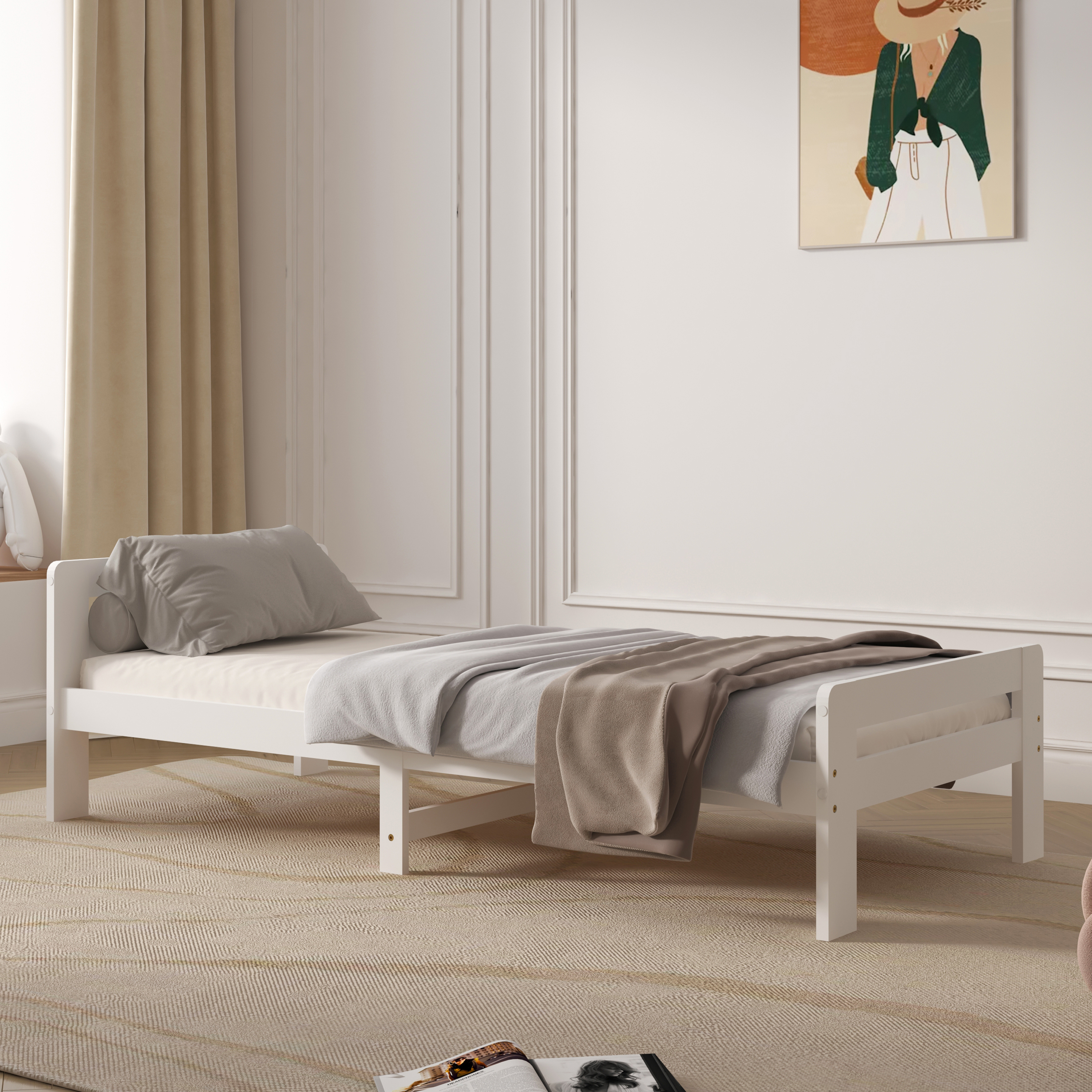 Sunny Olla Kids Bed White – Without Mattress