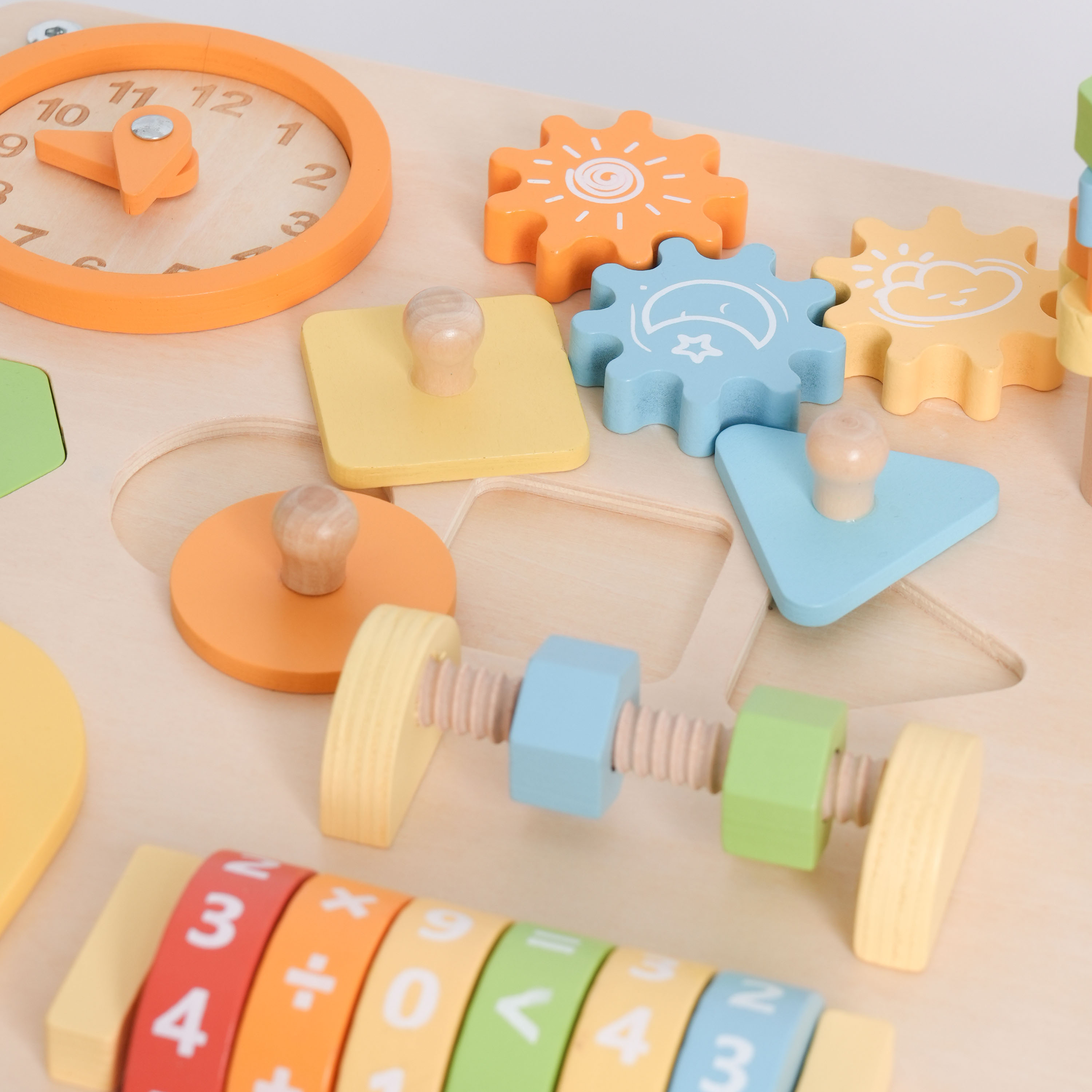 Sunny Maud Wooden Activity Table with Bead Maze