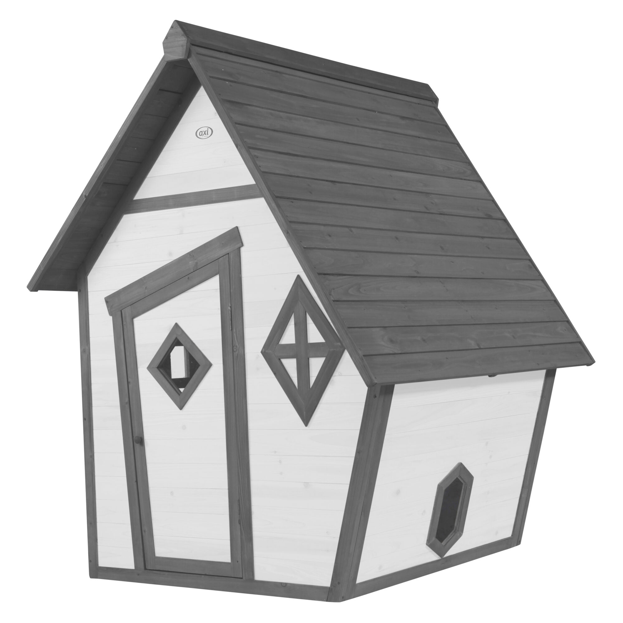 AXI Cabin Playhouse Grey/white-8717973938866 AXI Cabin Playhouse Grey/white