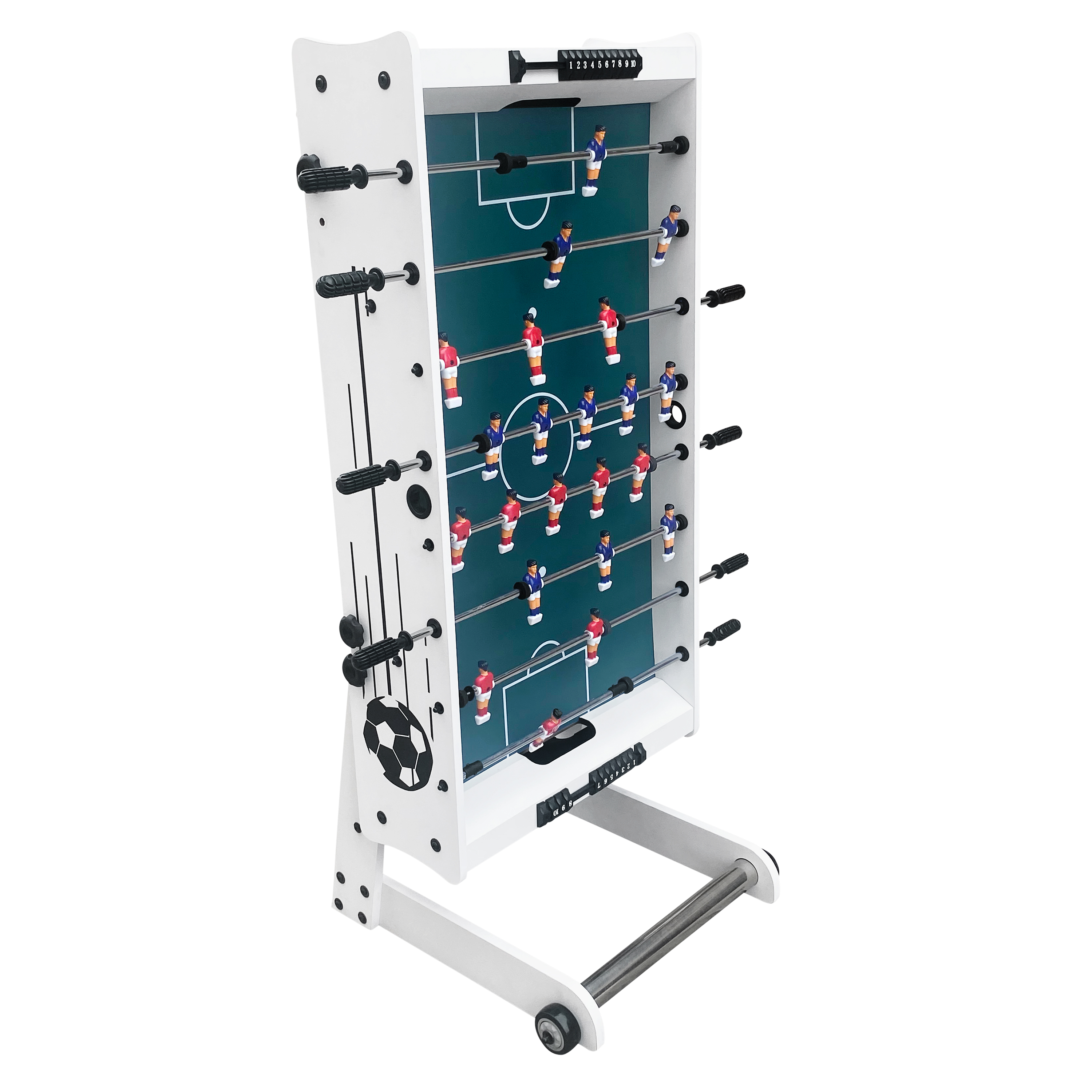 Cougar Scorpion Kick TS Folding Football Table - White