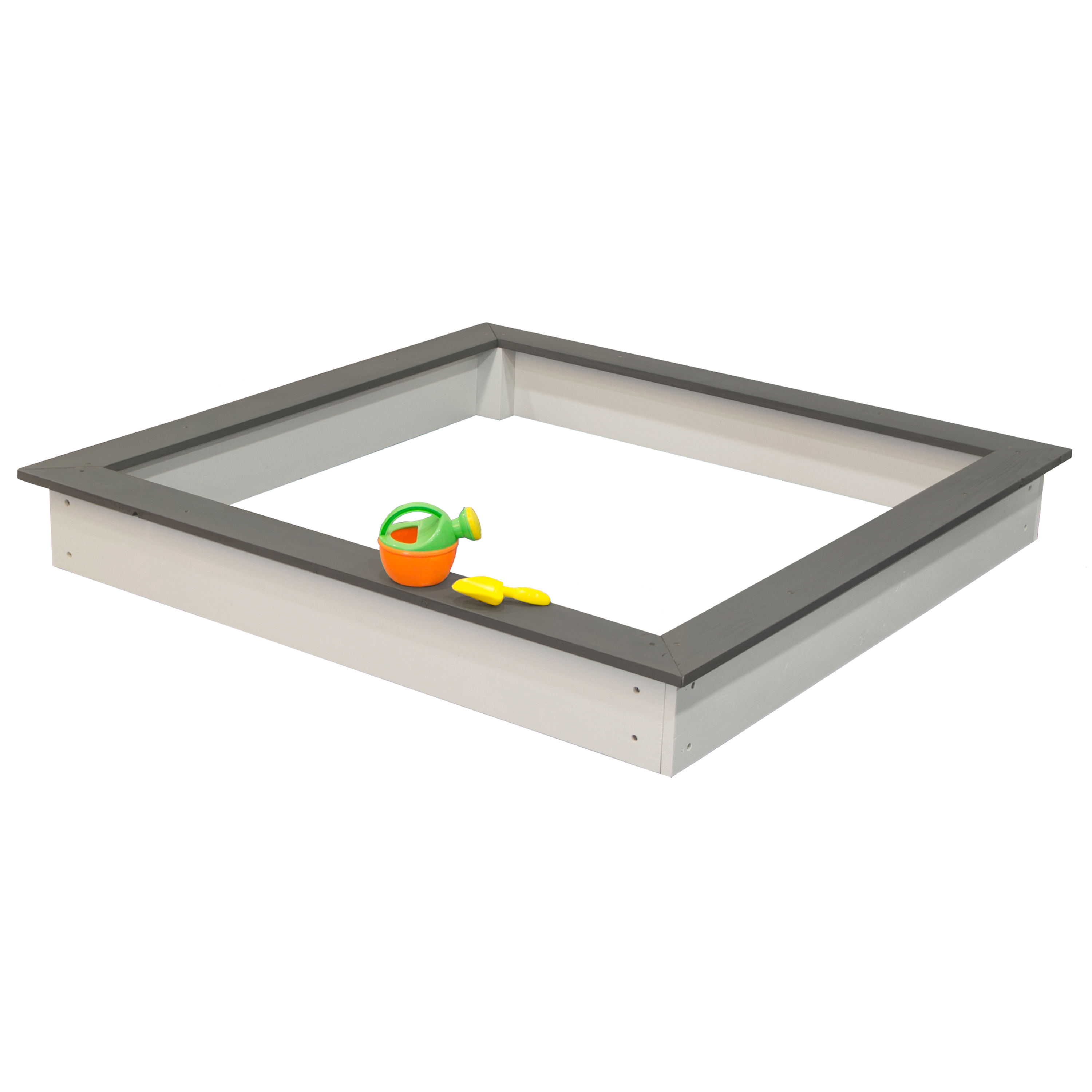 Sunny Sandy Sandbox - 127 x 127 cm - Grey/White