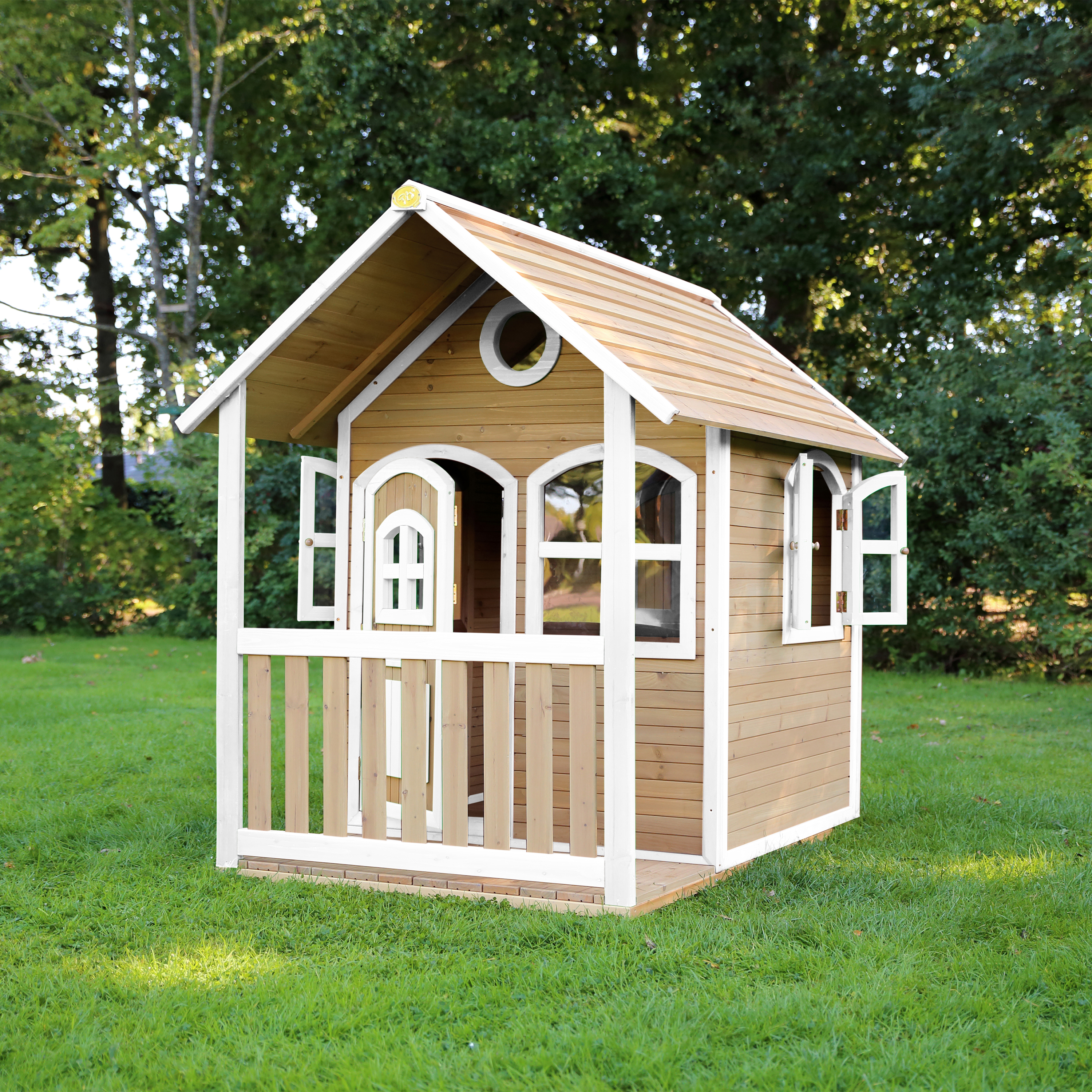 AXI Alex Maisonnette en bois Marron/Blanche