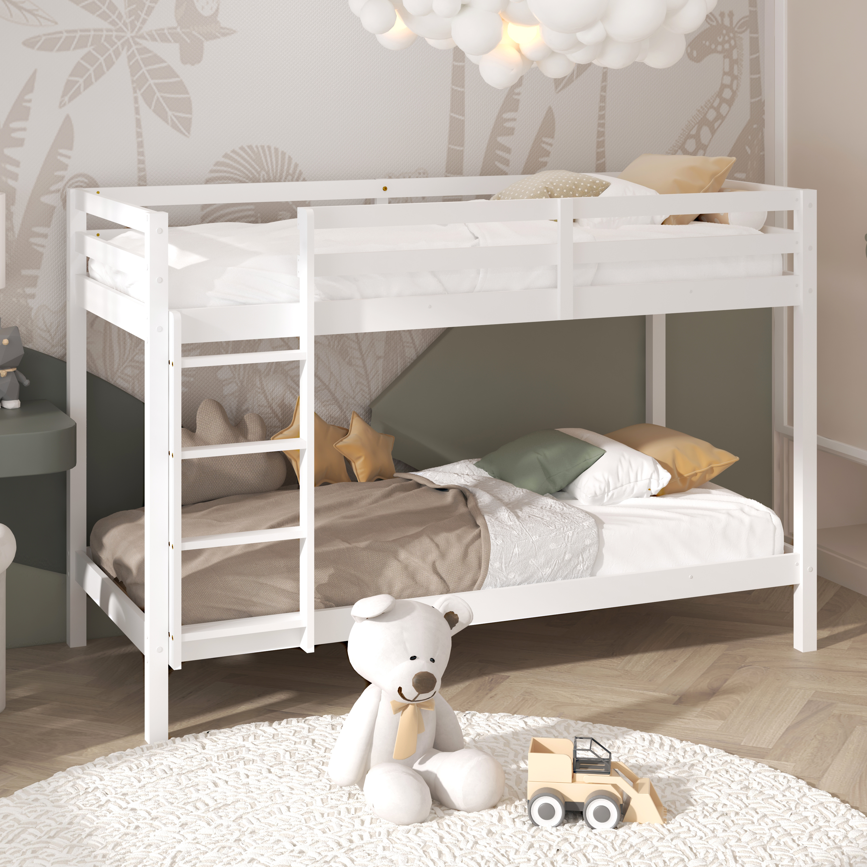 Sunny Jip Bunk Bed White – Without Mattresses