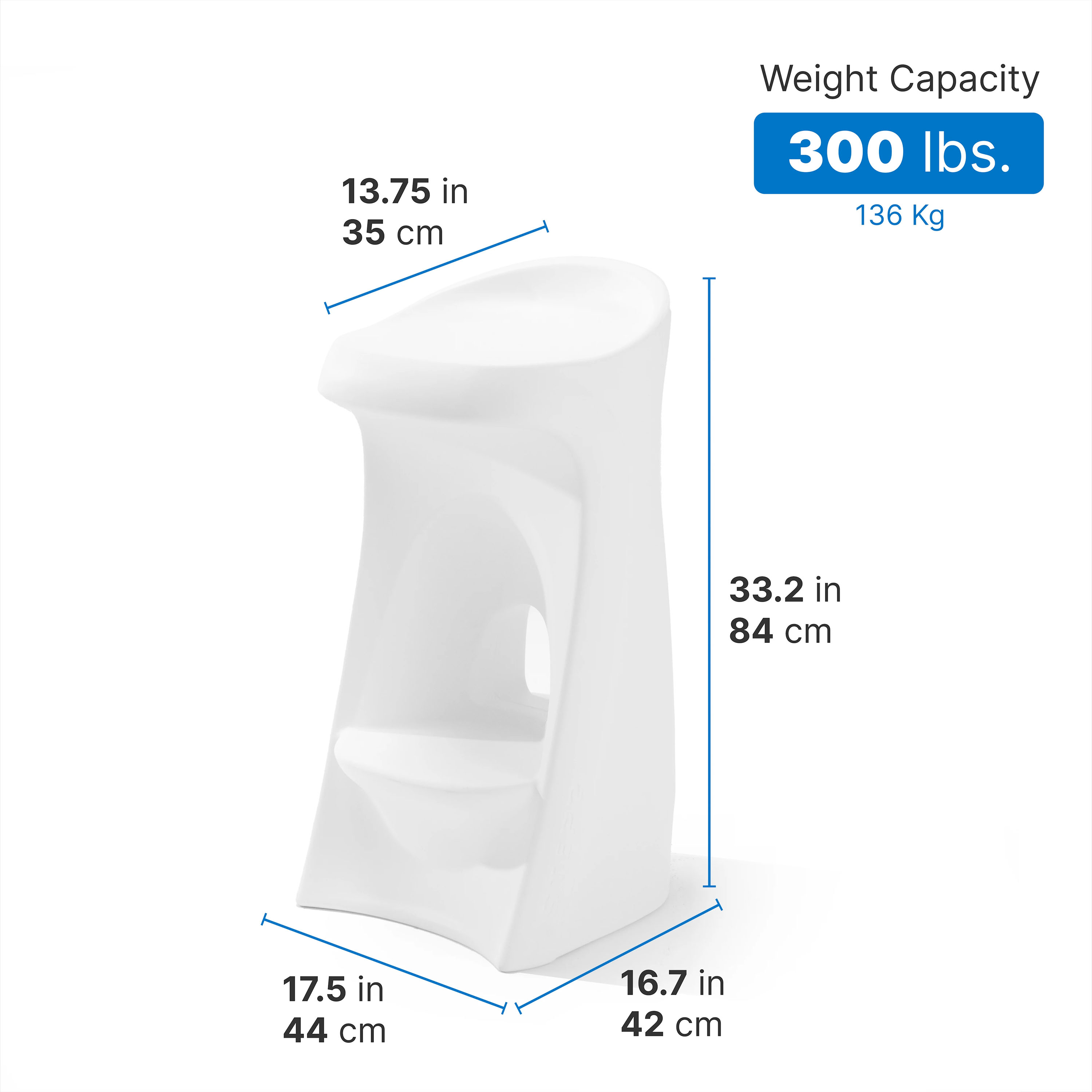 Step2 Vero In-Pool Stool White