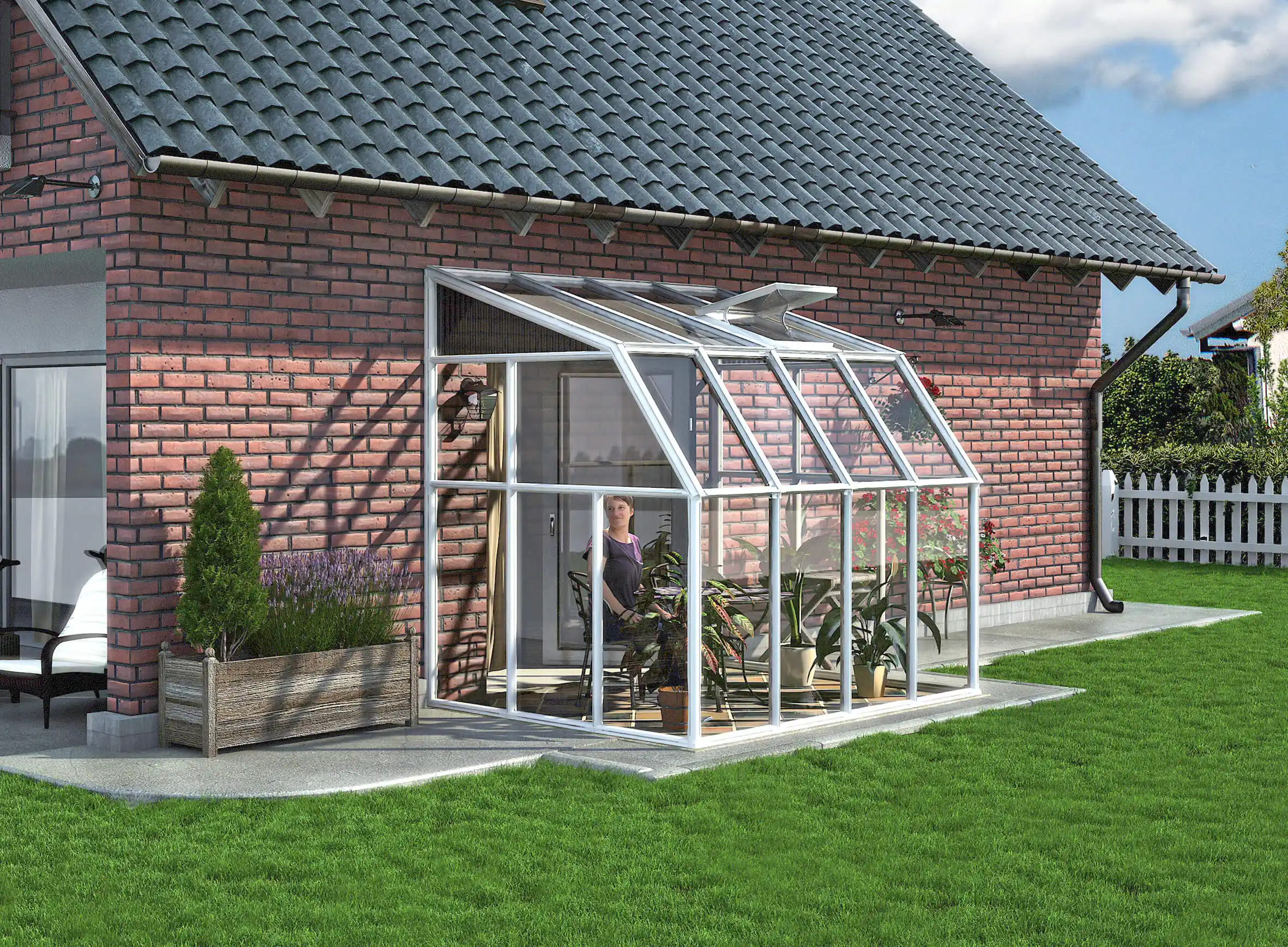 Canopia Sun Room 260X200 cm veranda en Solarium Wit Helder