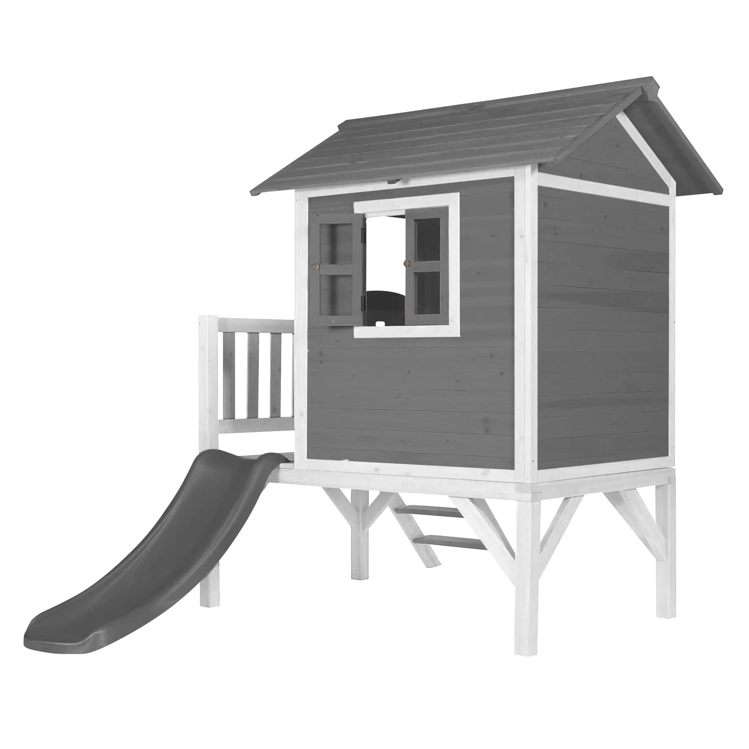 AXI Lodge XL Speelhuis Cool Grijs - Grijze Glijbaan