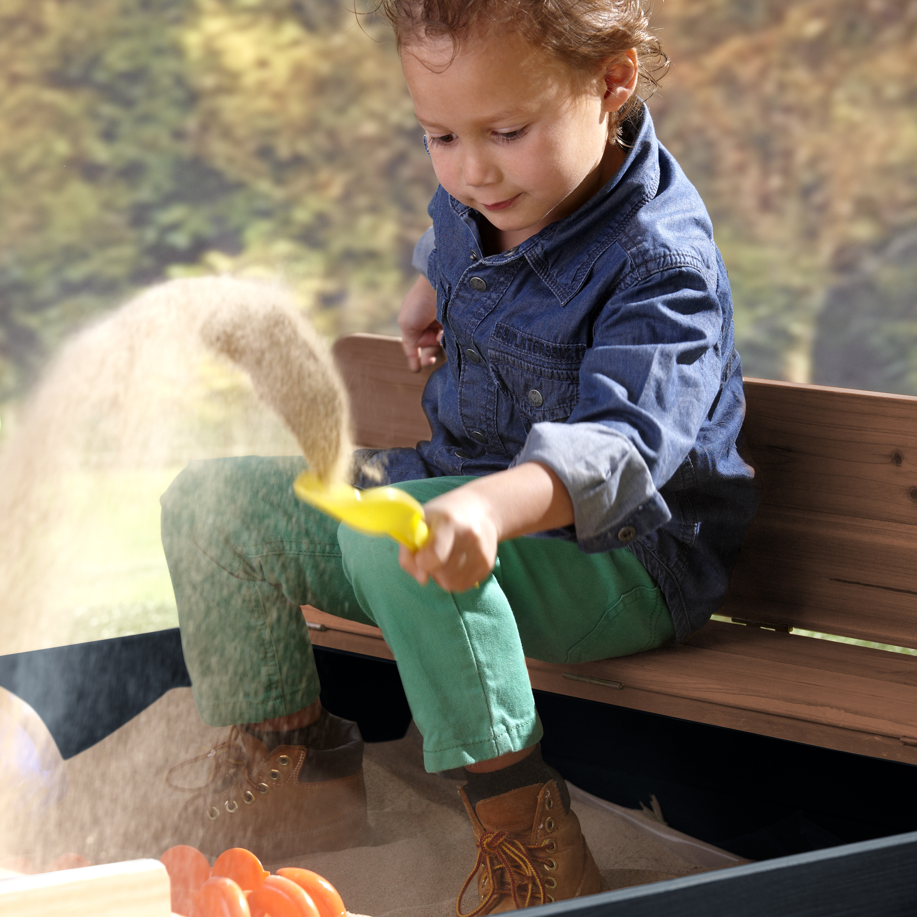 AXI Ella Sandbox 100 x 95 cm - Anthracite/Brown