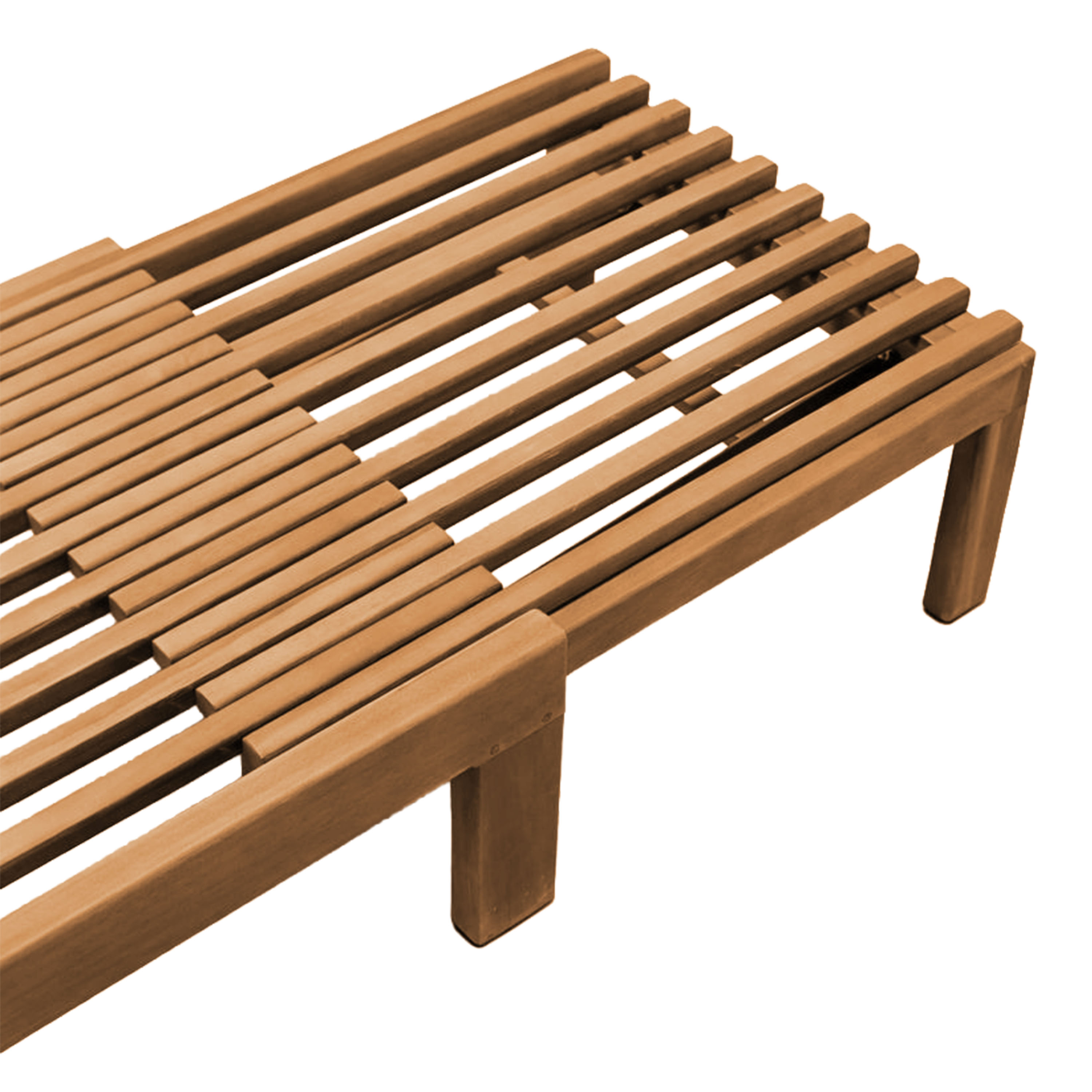AXI Rowan 2-in-1 Sunbed and Garden Bench - Teak