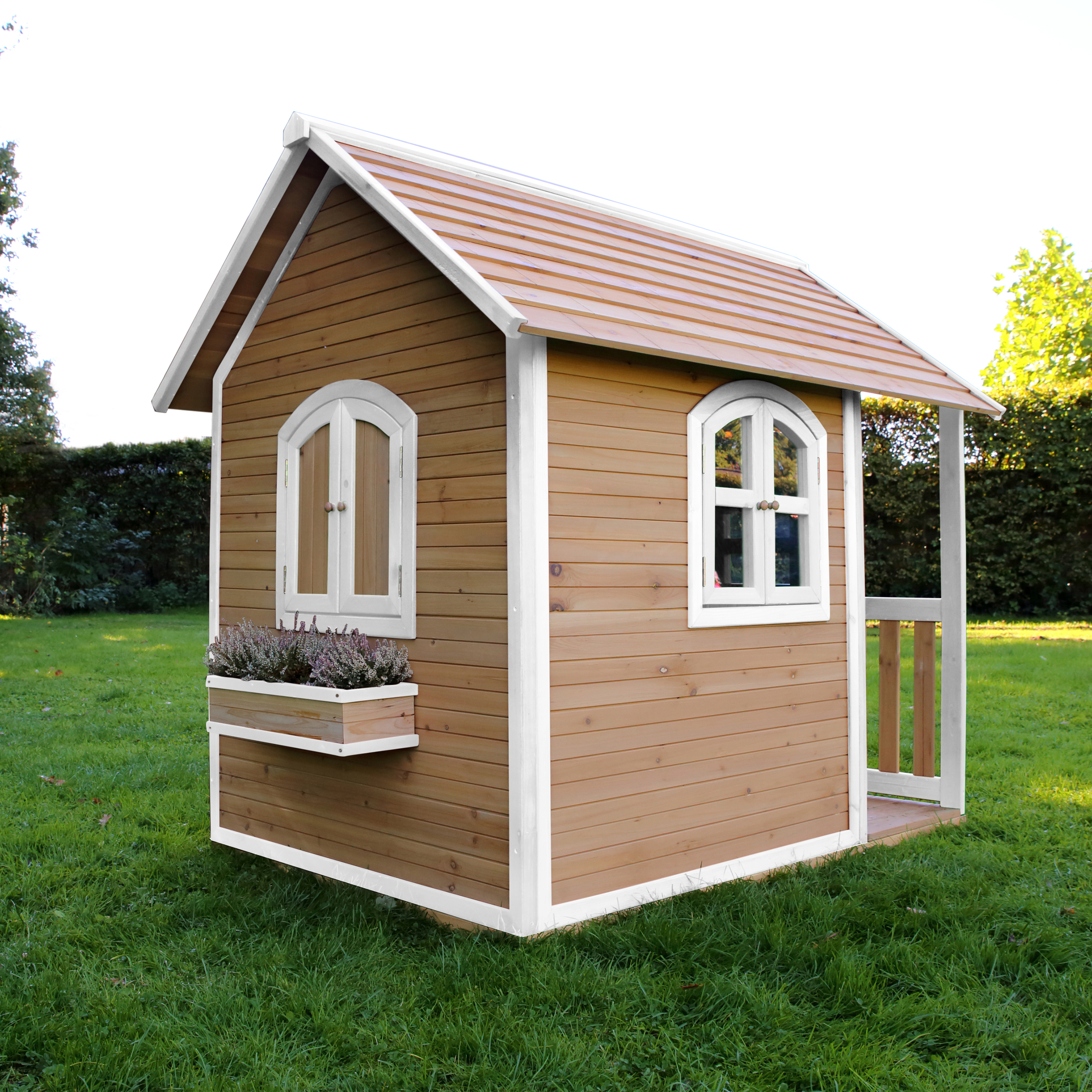 AXI Alex Maisonnette en bois Marron/Blanche