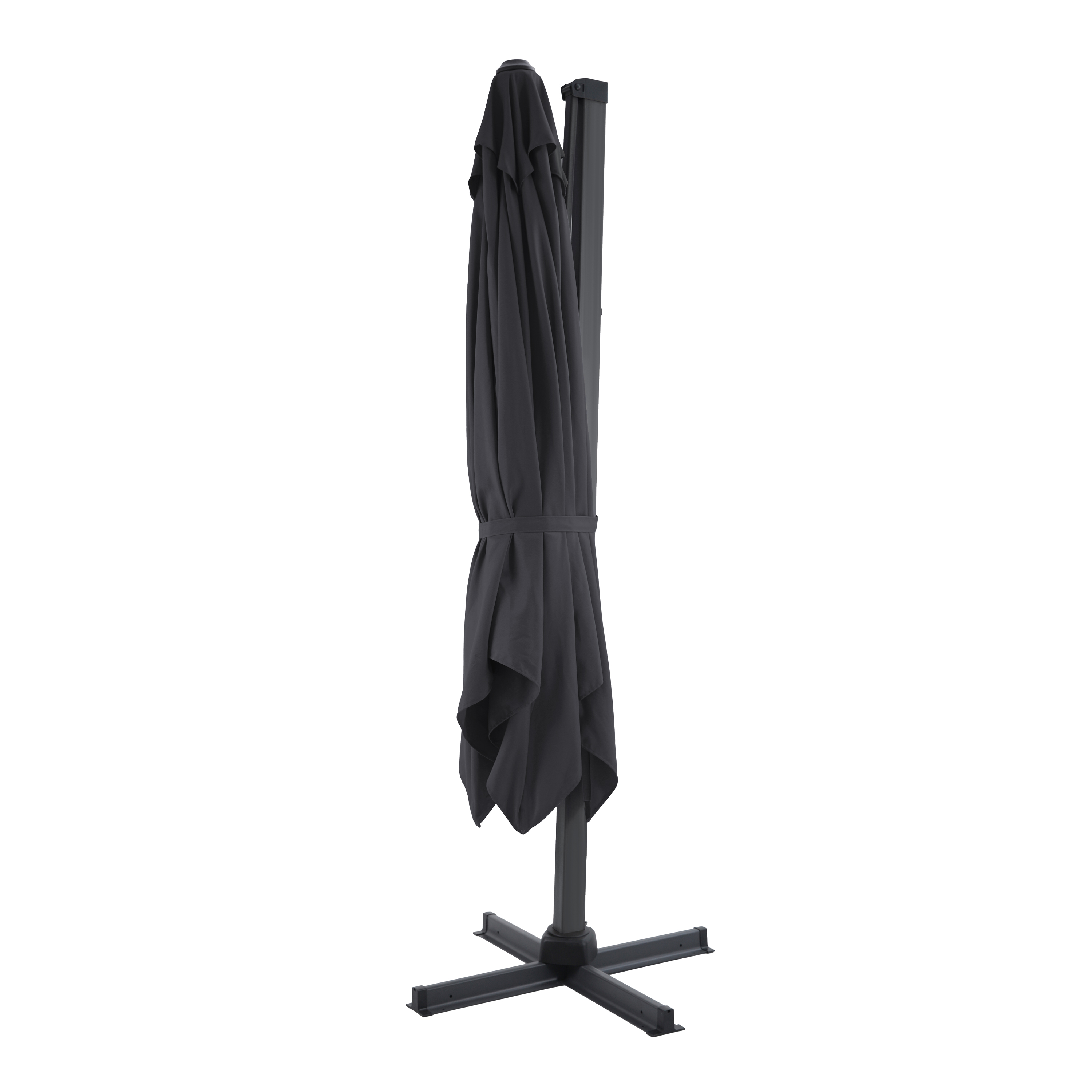 AXI Apollo Premium Zweefparasol 300x300cm Antraciet/grijs