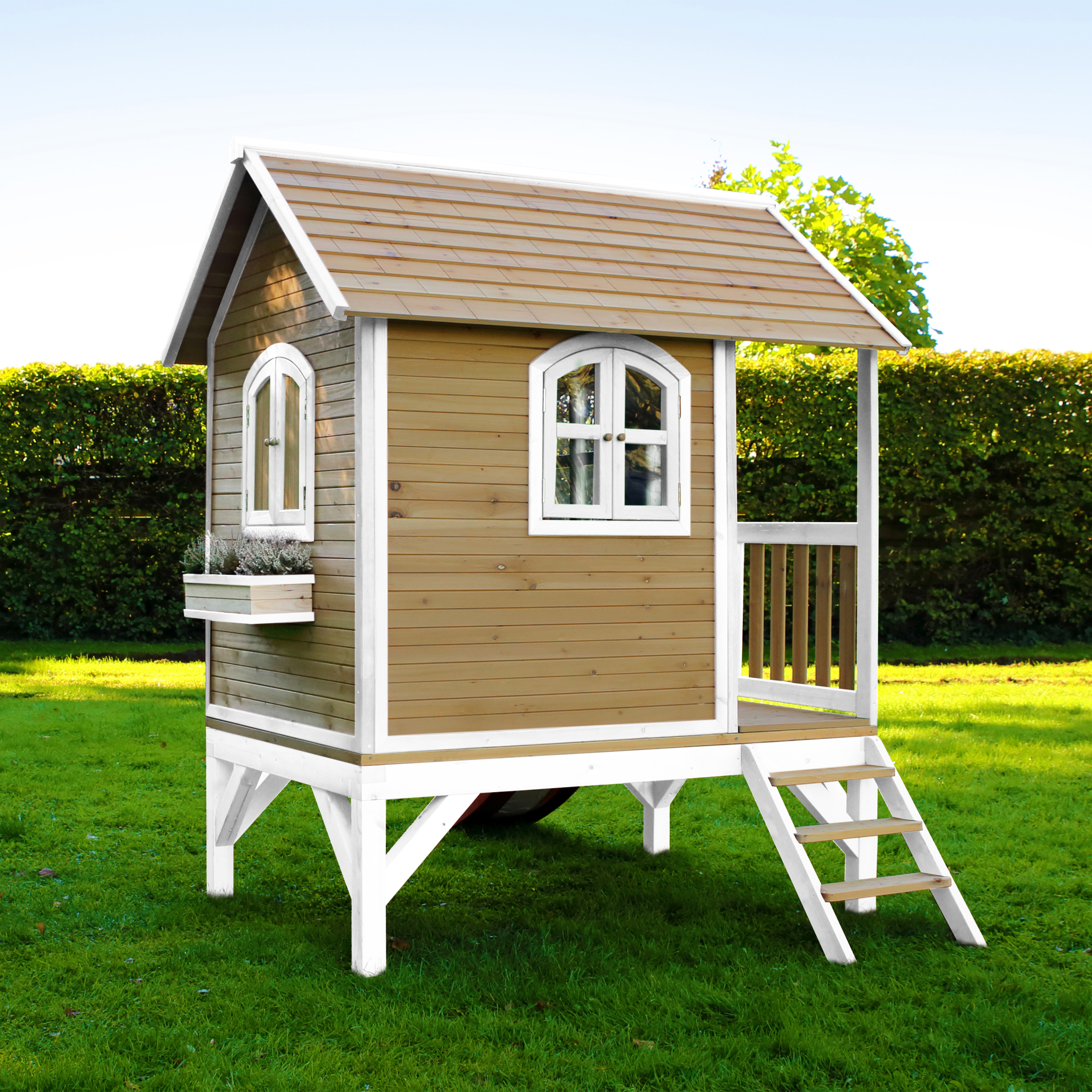 AXI Tom Playhouse Brown/White - Red Slide