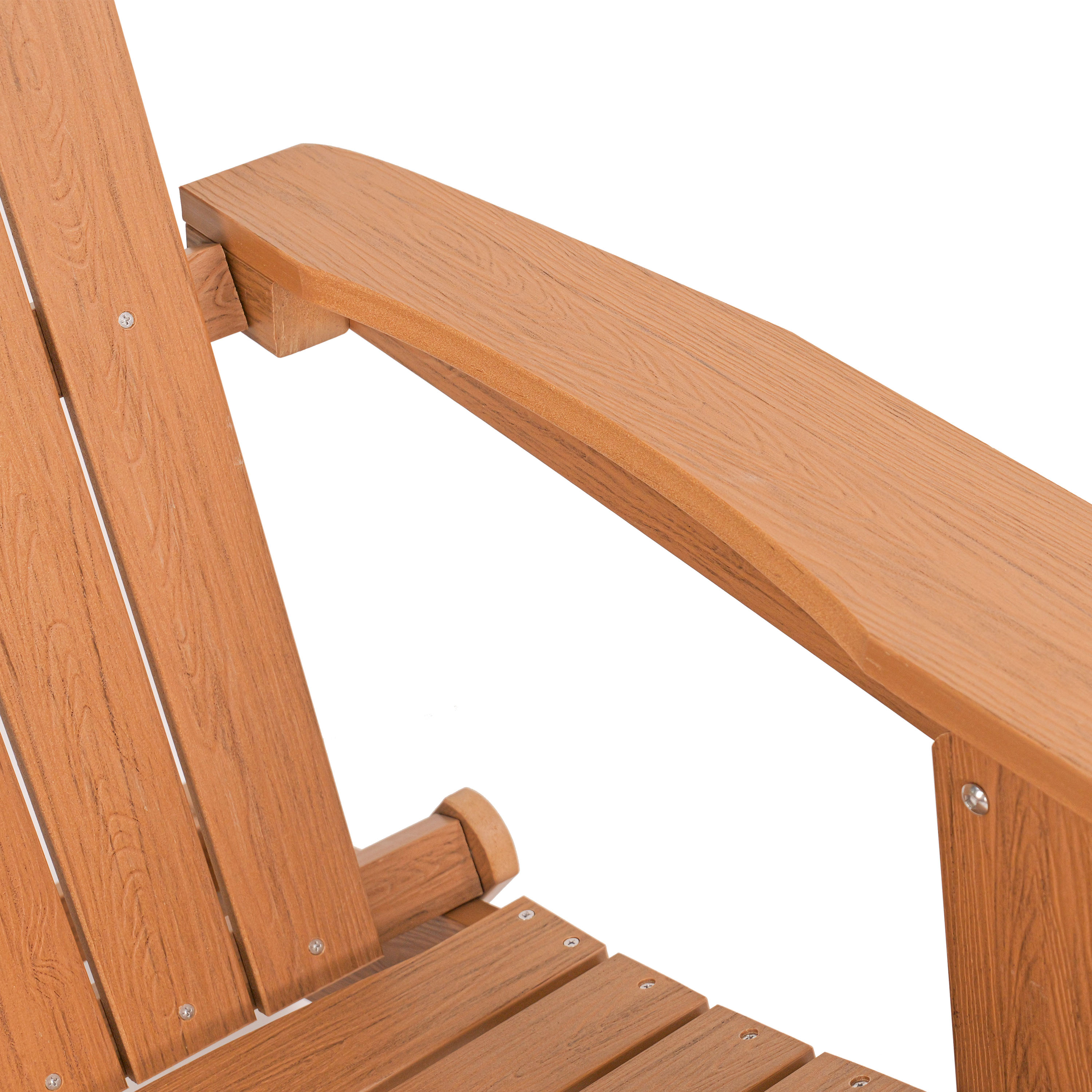 AXI Claire Folding Adirondack Chair Plastic Brown