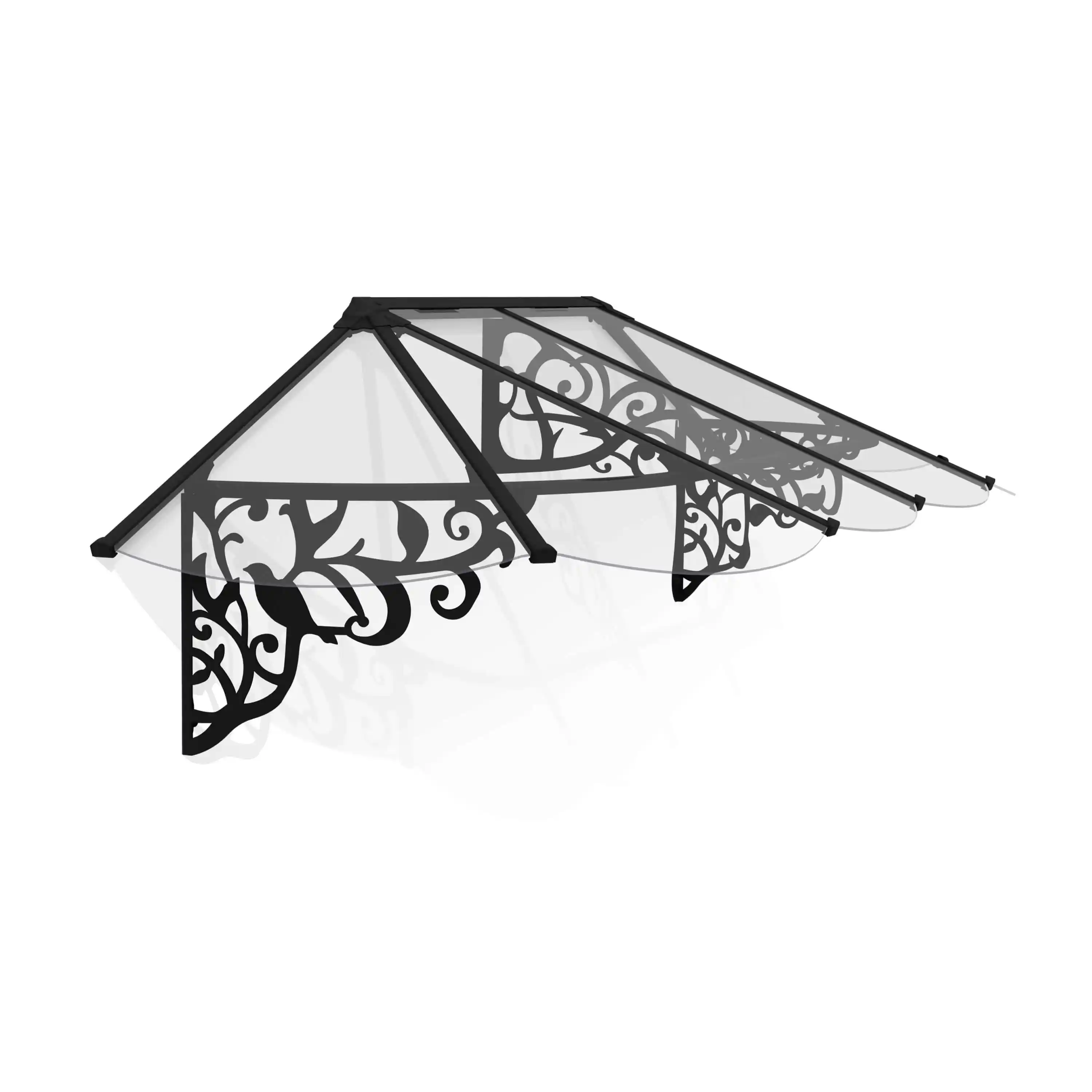 Canopia Lily 267X88X70 cmDeur en Veranda Luifel Zwart Helder
