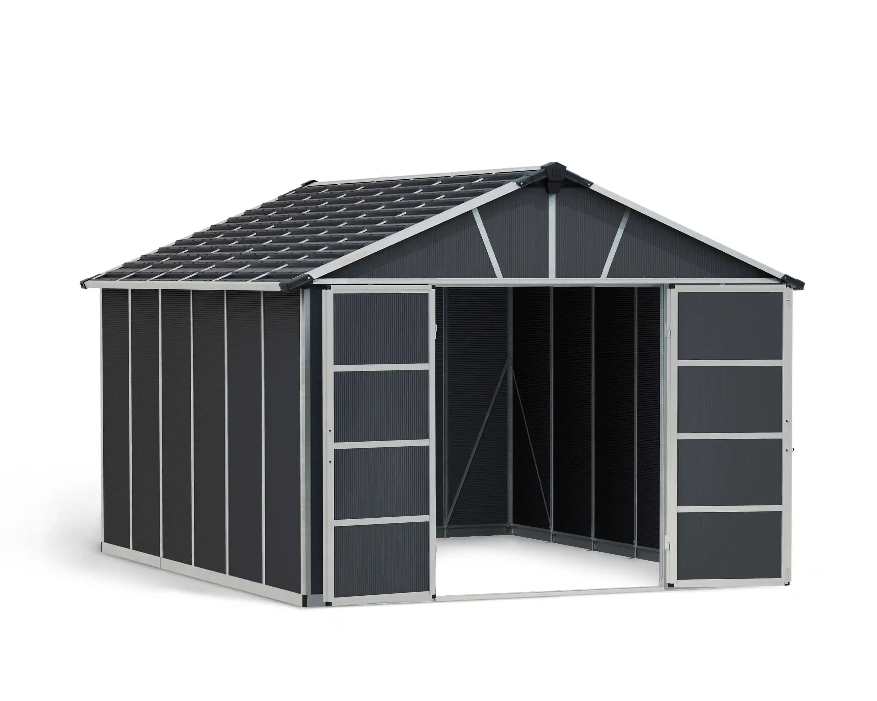 Canopia Yukon 395X332 cm grote schuur Donkergrijs-7290108137293 Canopia Yukon 395X332 cm grote schuur Donkergrijs