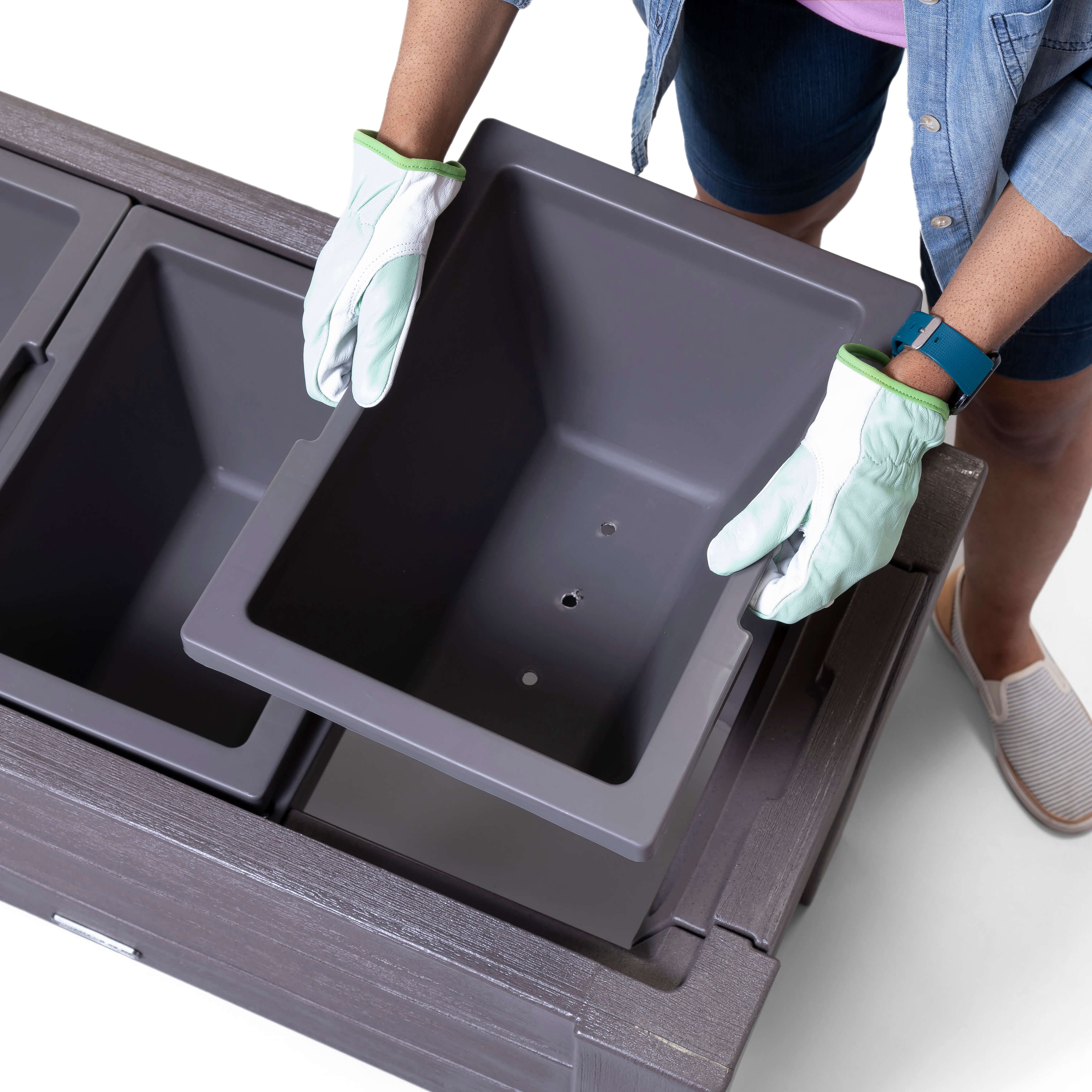 Step2 Lakewood Verhoogde Plantenbak - Donker Ceder