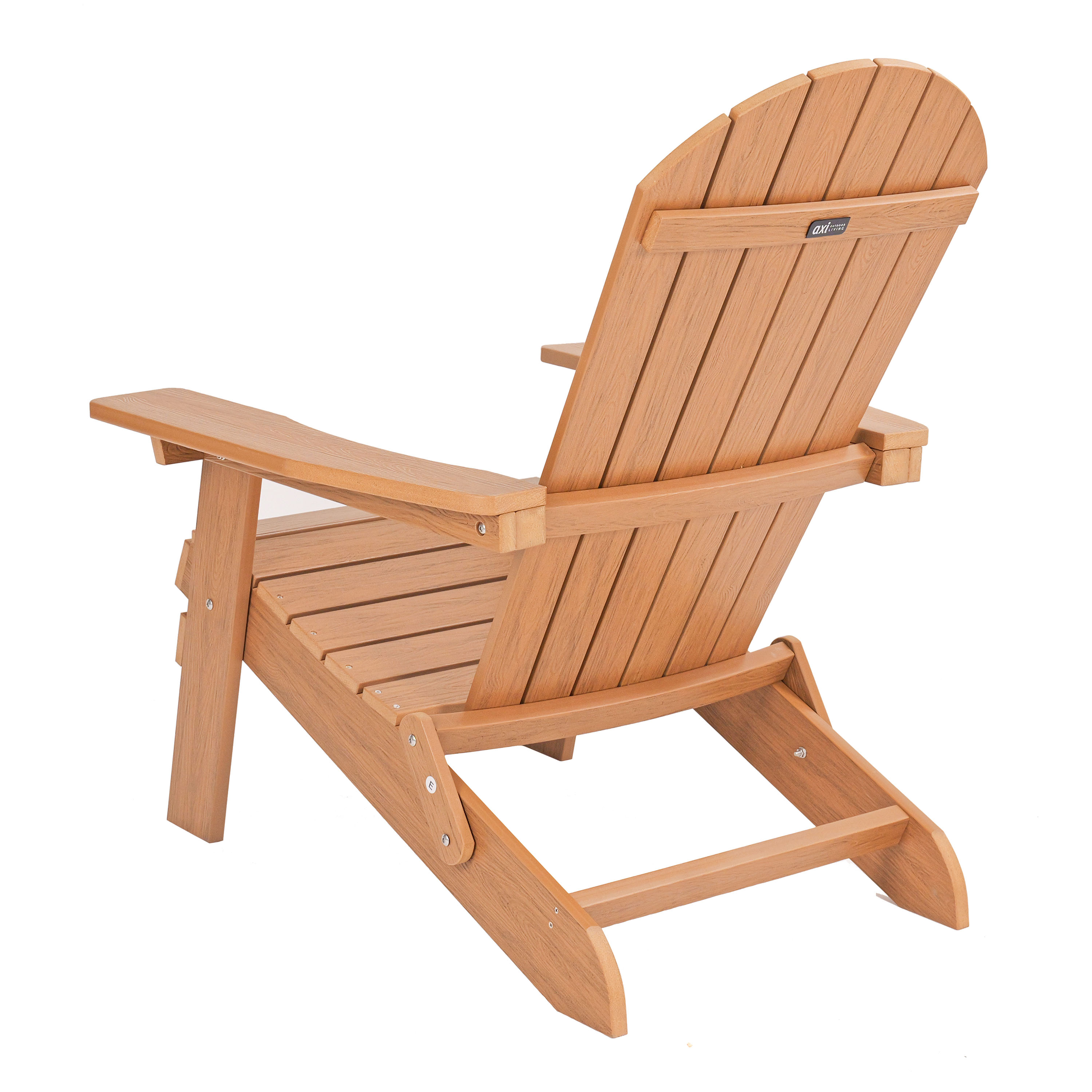 AXI Claire Folding Adirondack Chair Plastic Brown