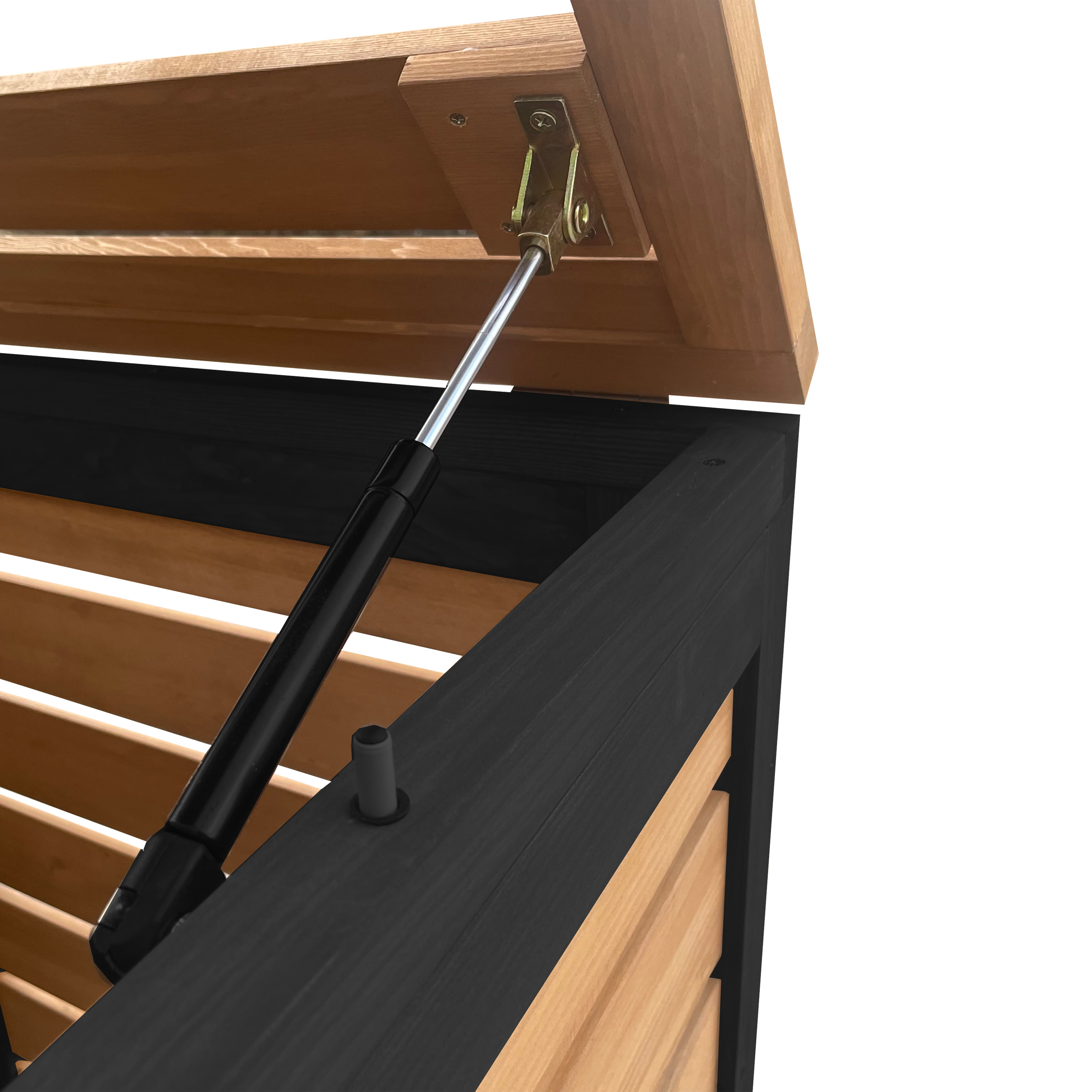 AXI Lex Wooden Bin Storage Brown/Black - 3 bins