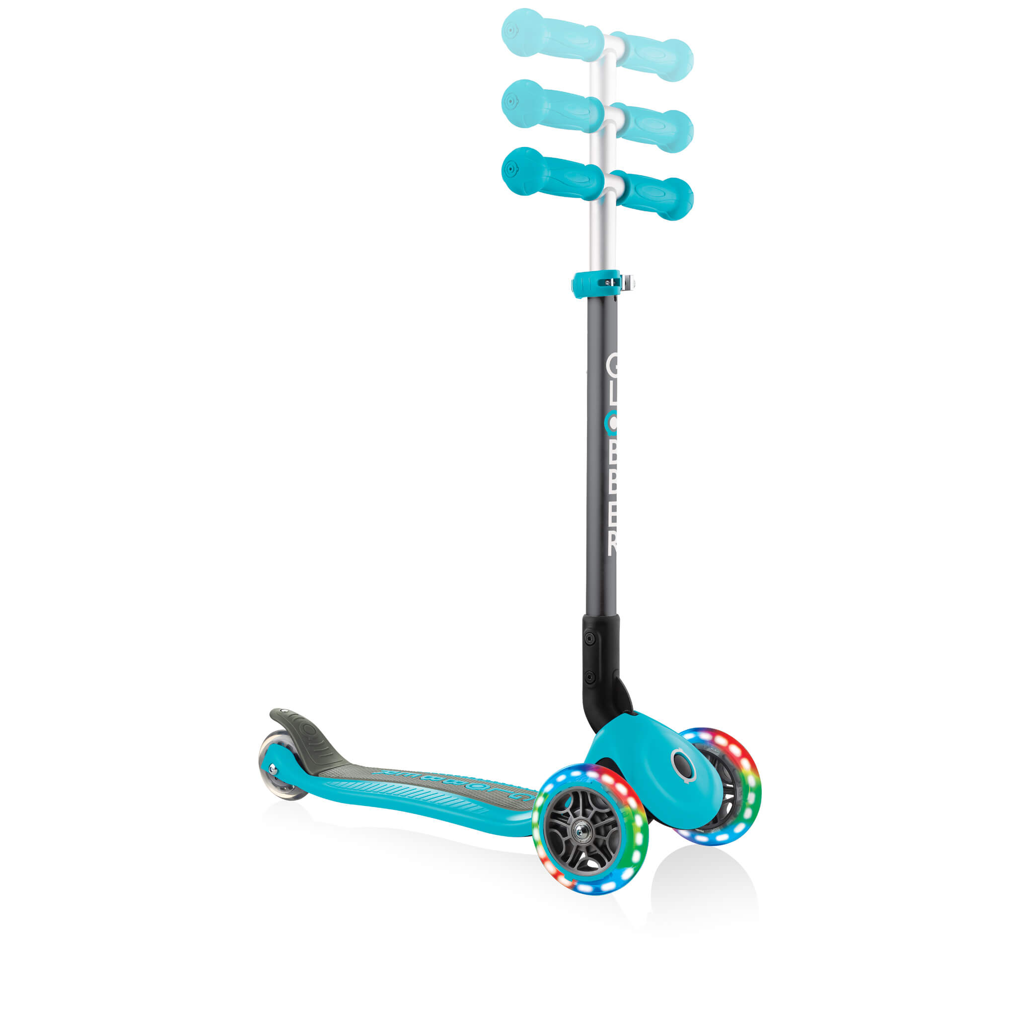 Globber Primo Foldable Lights Step Pastel Turquoise
